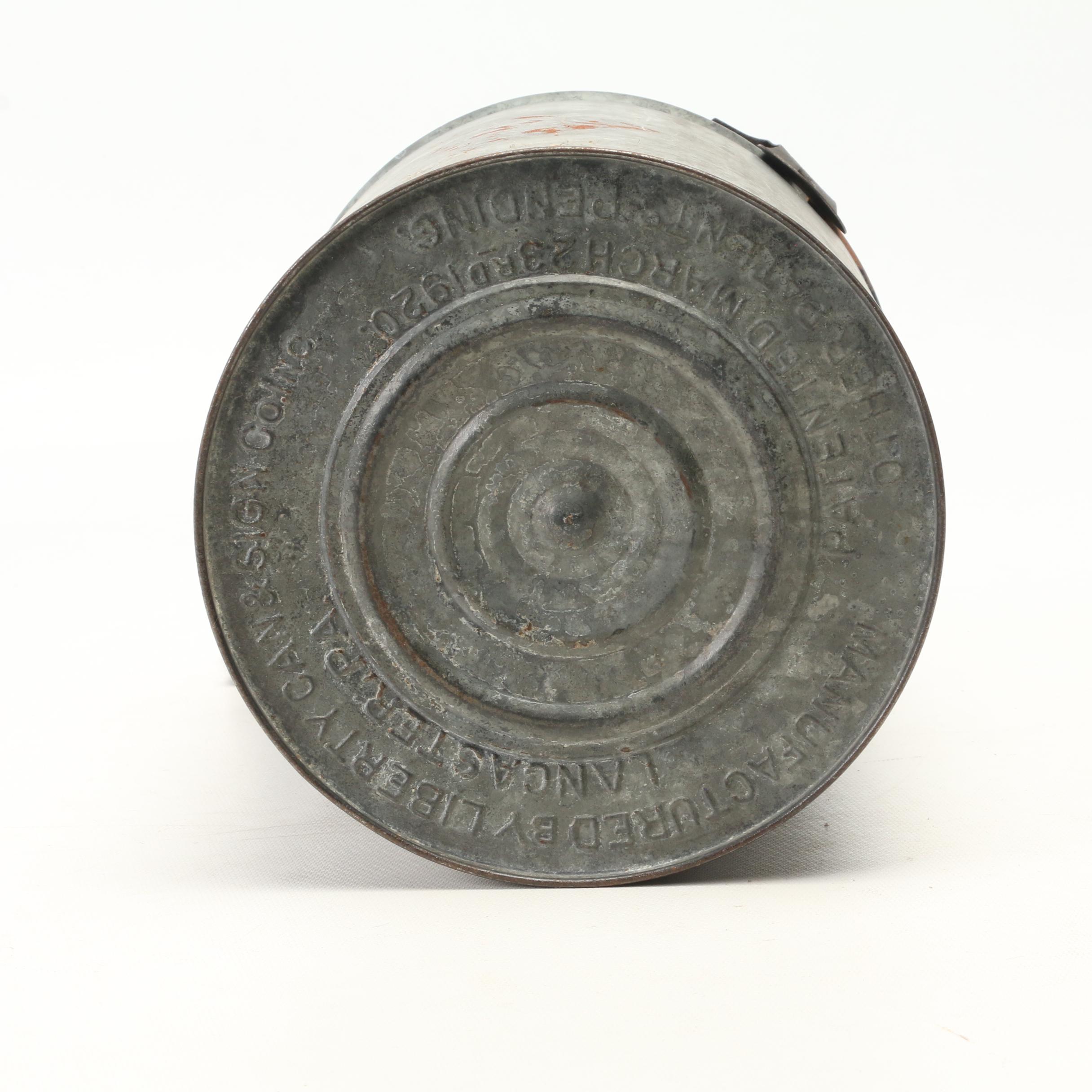 Liberty Can & Sign Co. Ltd. Hand-Crank Ice Cream Maker, Early 20th Century