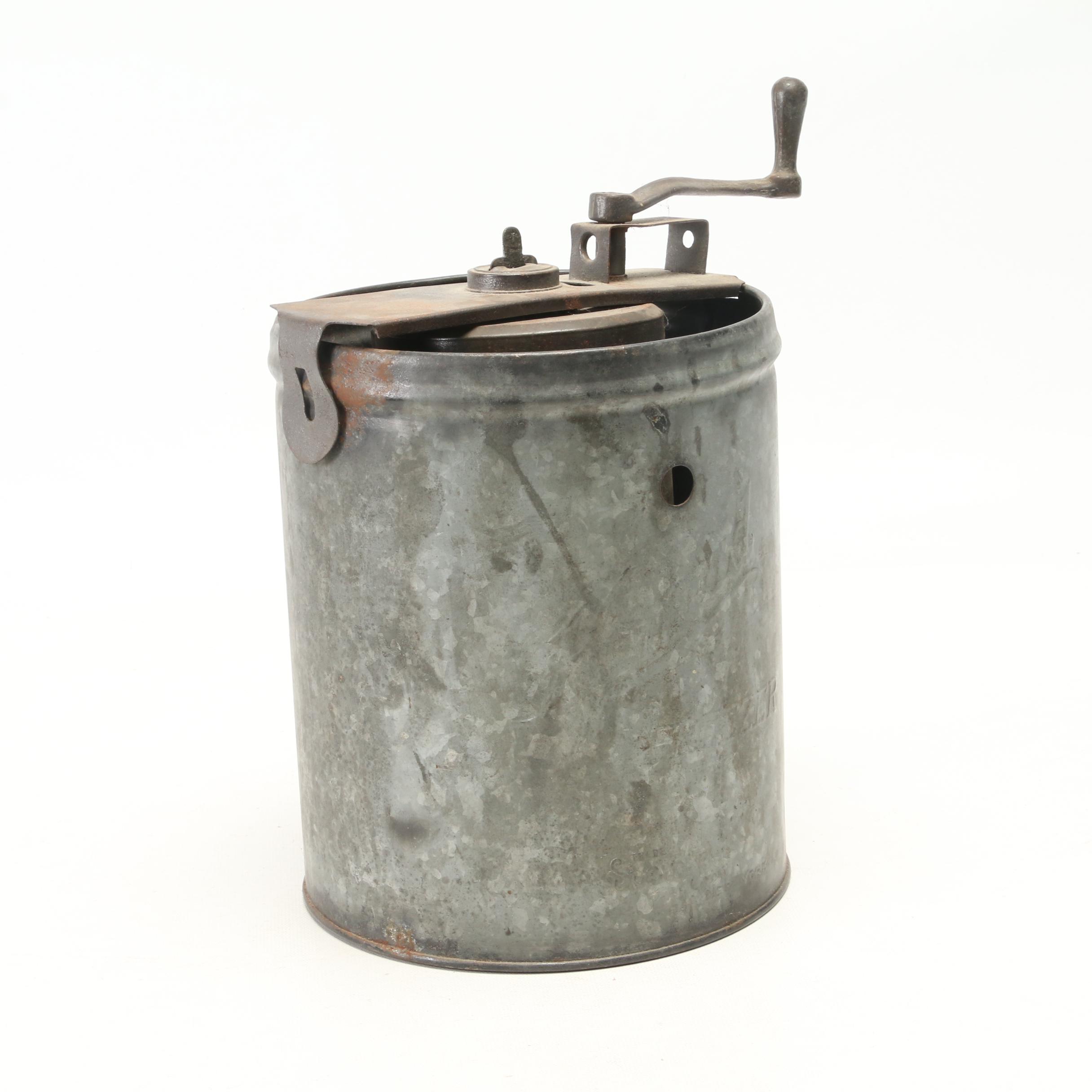 Liberty Can & Sign Co. Ltd. Hand-Crank Ice Cream Maker, Early 20th Century