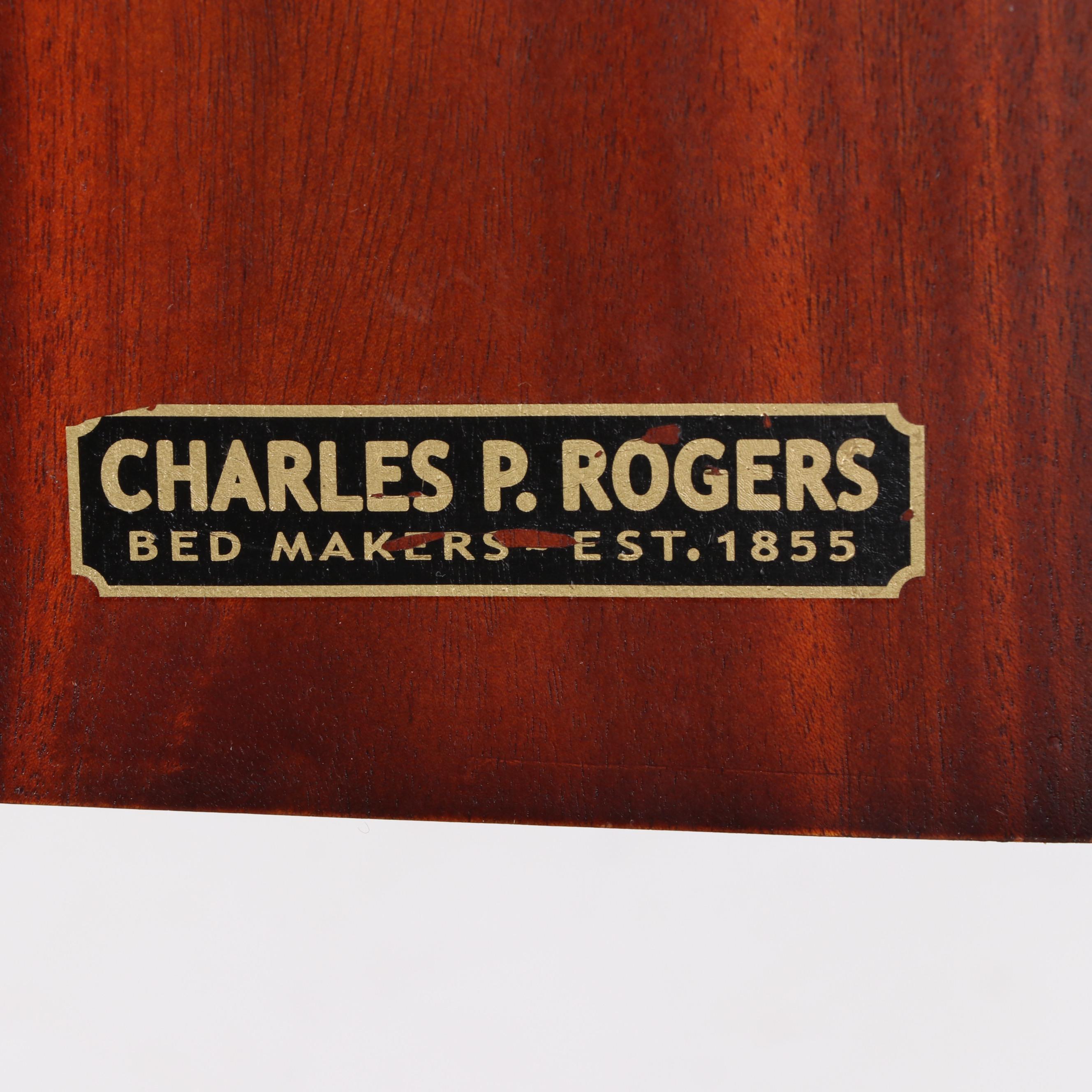 Charles Rogers Barcelona Mahogany Queen Platform Bed Frame