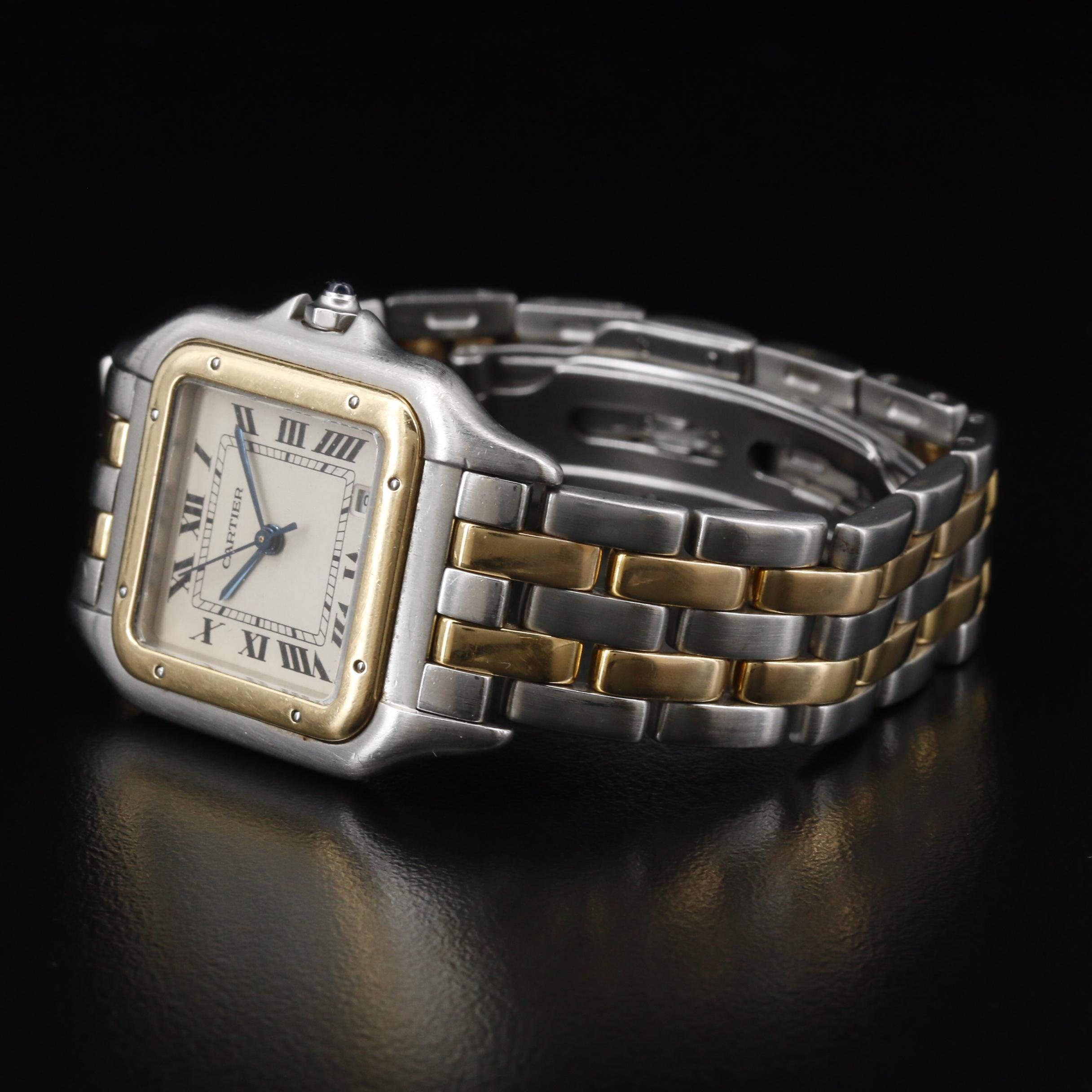 Cartier Panthère de Cartier 18K and Stainless Steel Quartz Watch with Date