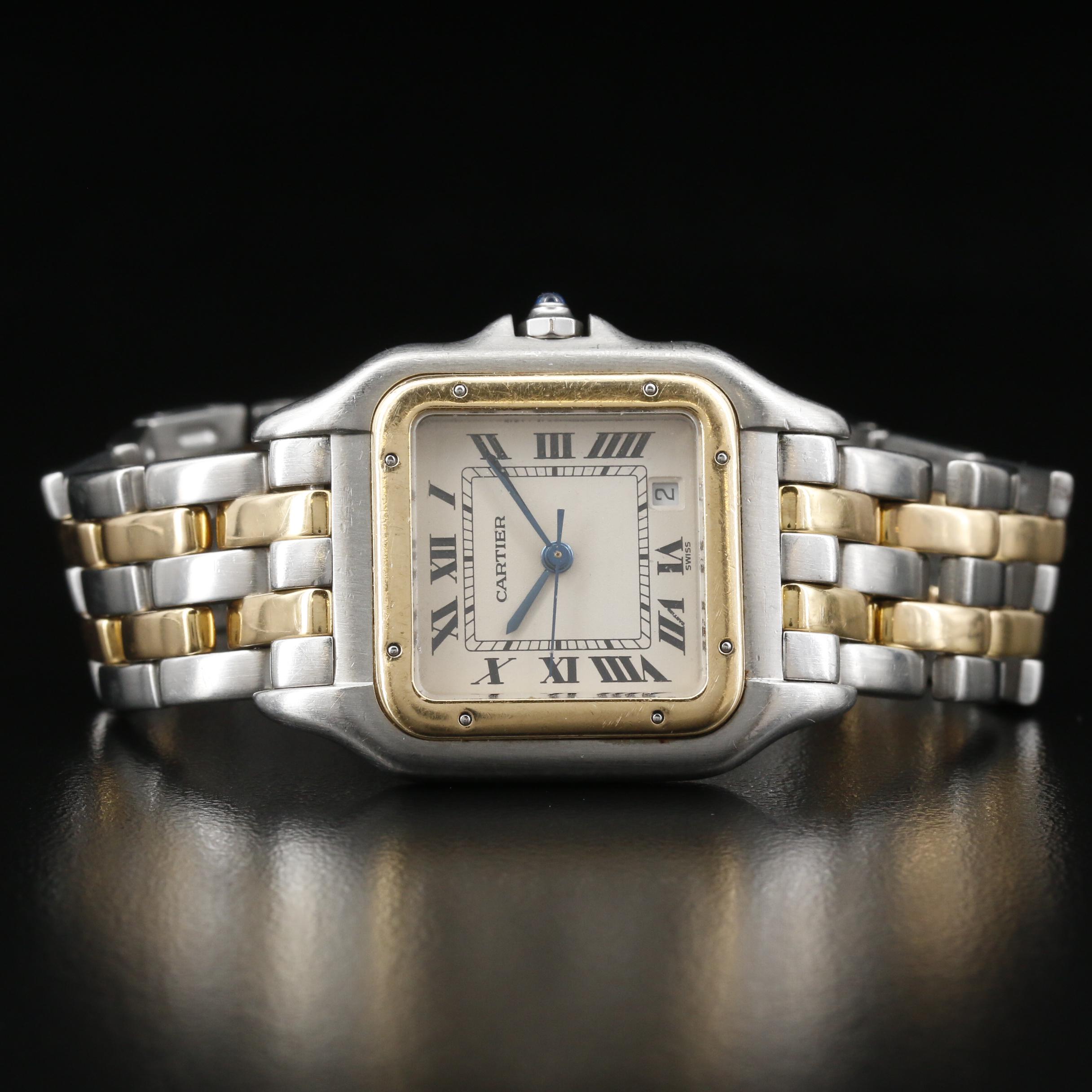 Cartier Panthère de Cartier 18K and Stainless Steel Quartz Watch with Date