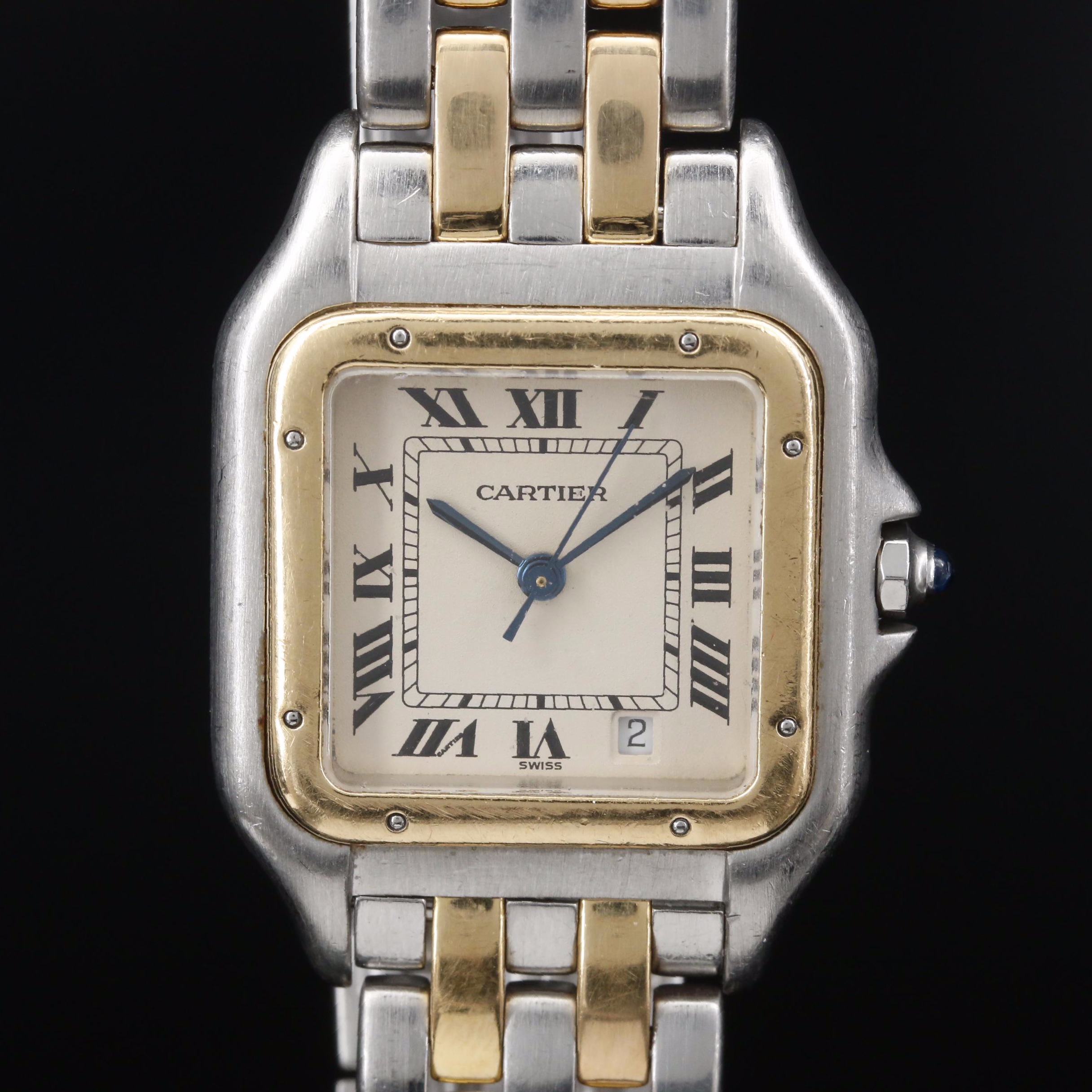 Cartier Panthère de Cartier 18K and Stainless Steel Quartz Watch with Date