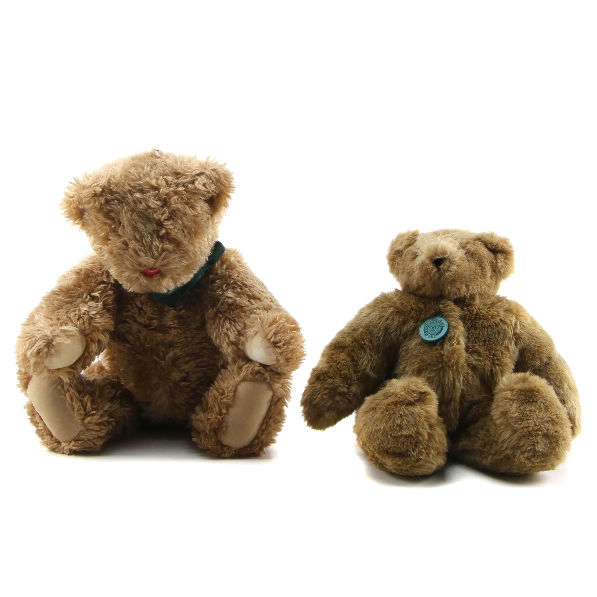 The Vermont Teddy Bear Company Stuffed Bears, Including "Birthday Suit" Bear