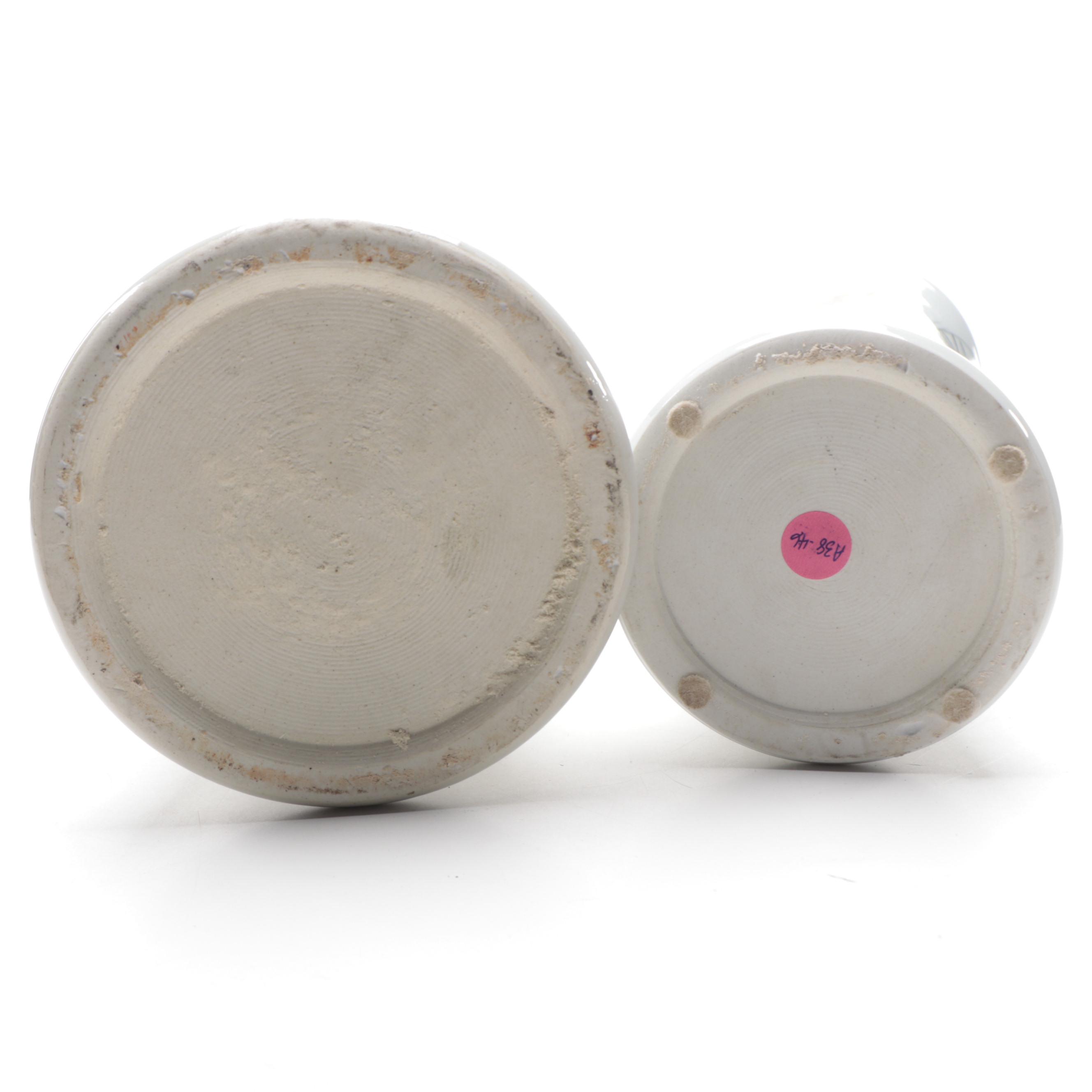 Chinese Hand Painted Porcelain Vases, 20th Century