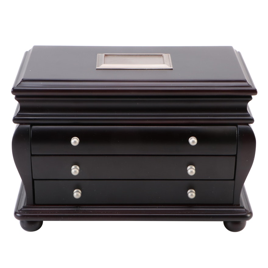 Things Remembered Jewelry Chest with Glossy Wood Finish