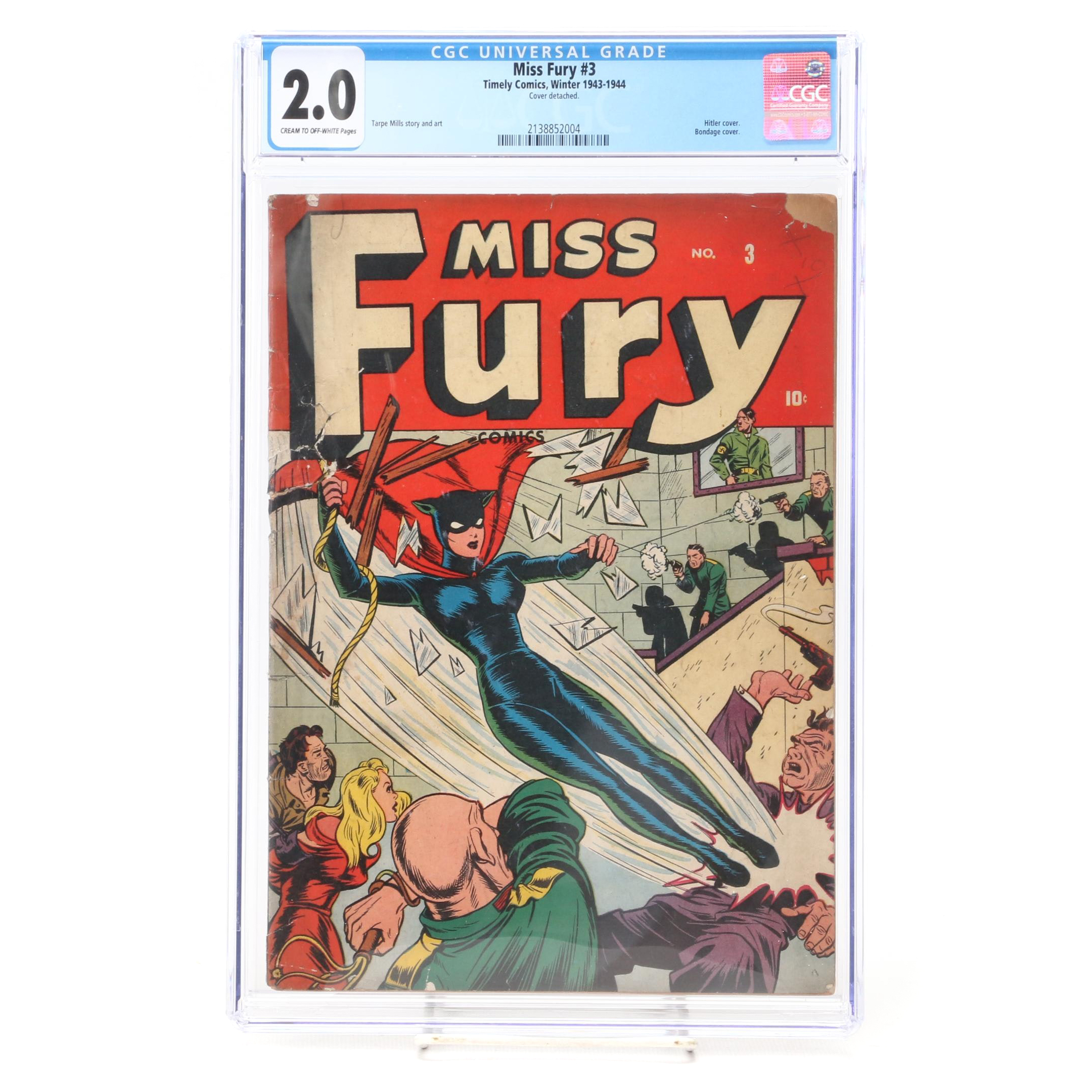 Timely Comics "Miss Fury" Vol. 1 #3 Graded Comic Book, 1943