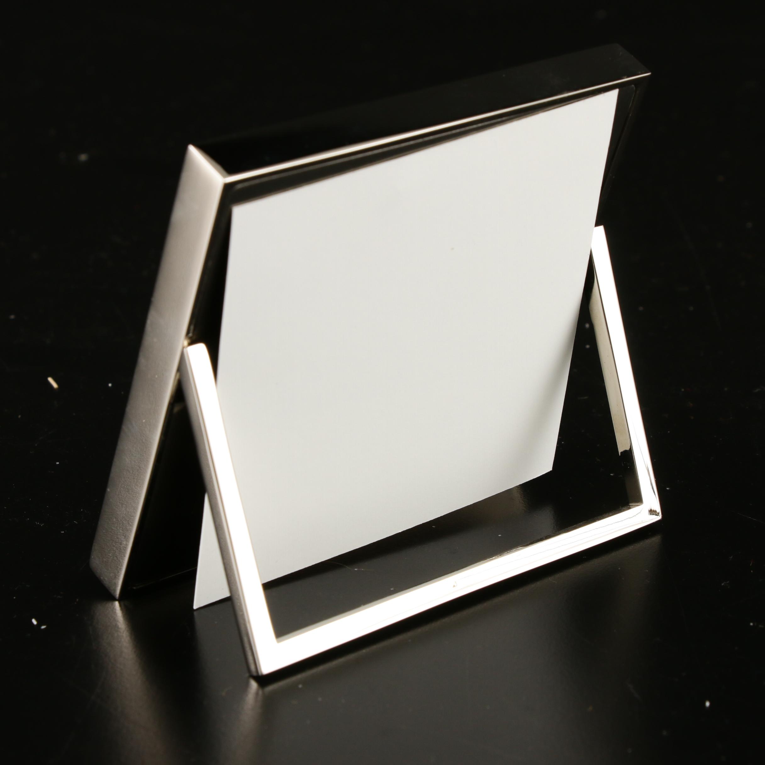 Swarovski Crystal "Lotus" Candle Holders and St. John Clock