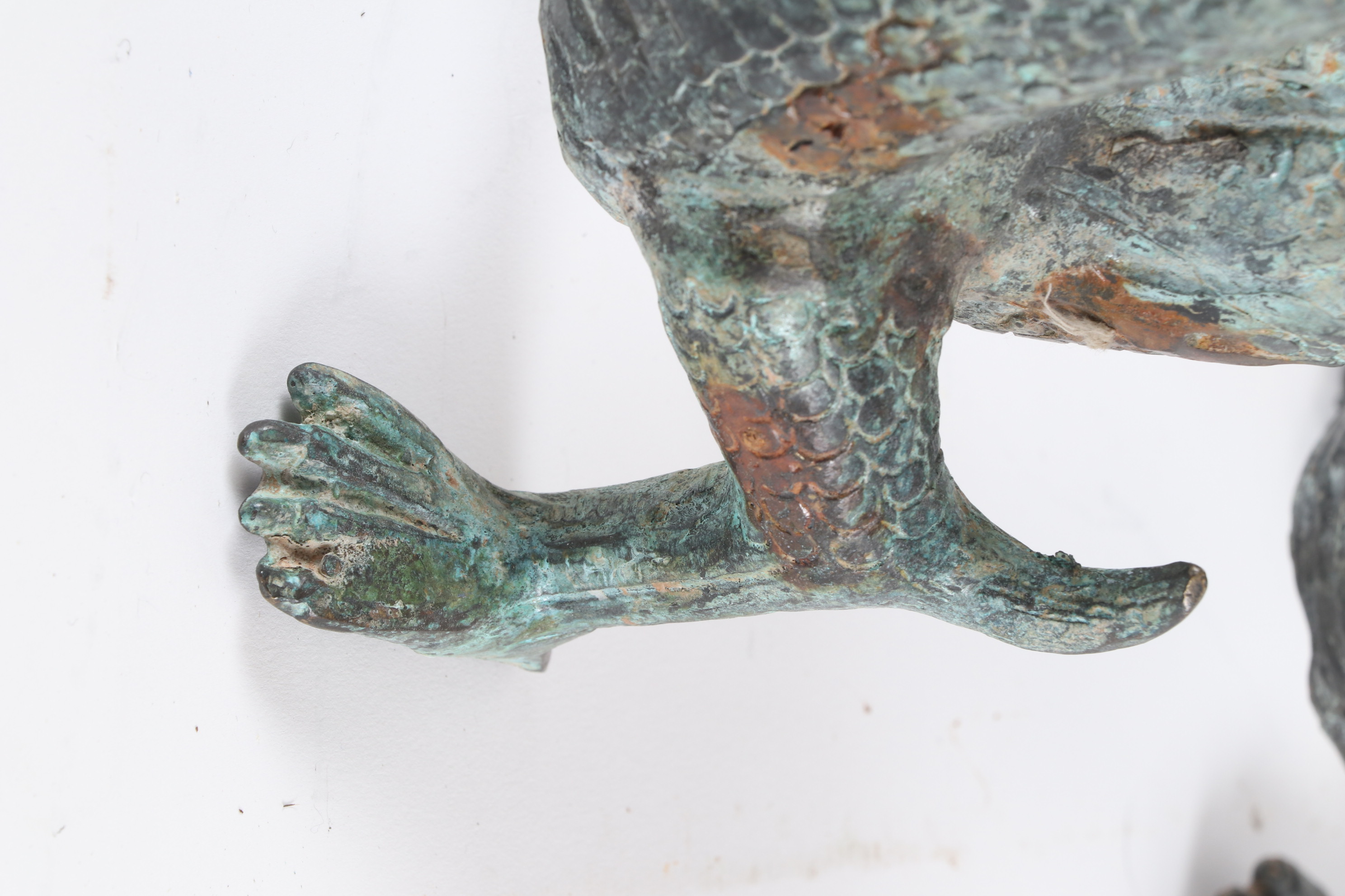 Patinated Metal Chinese Dragon Figurine