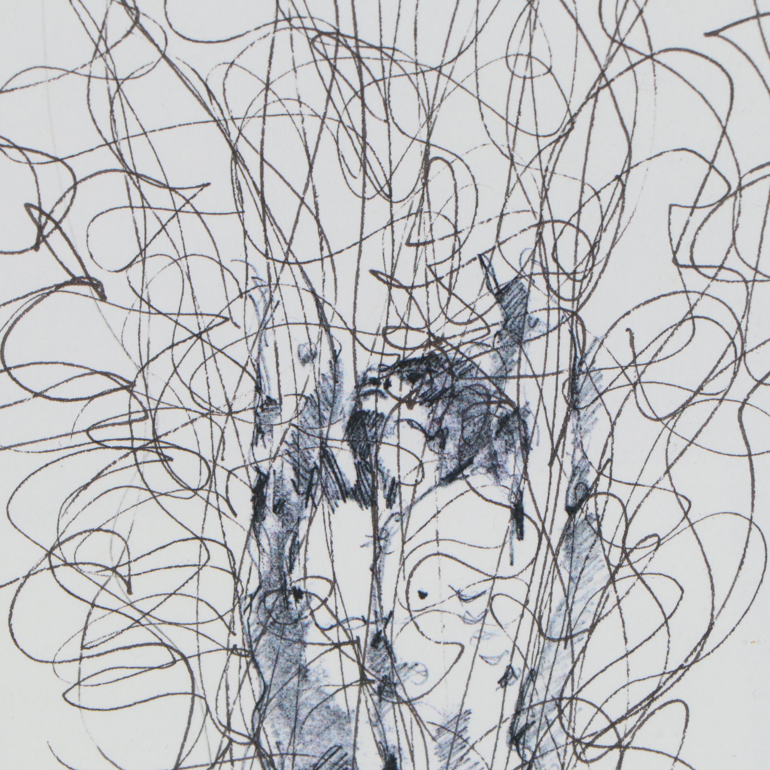 Robert Lackney Embellished Giclée "Breathe Light Exhale Love"