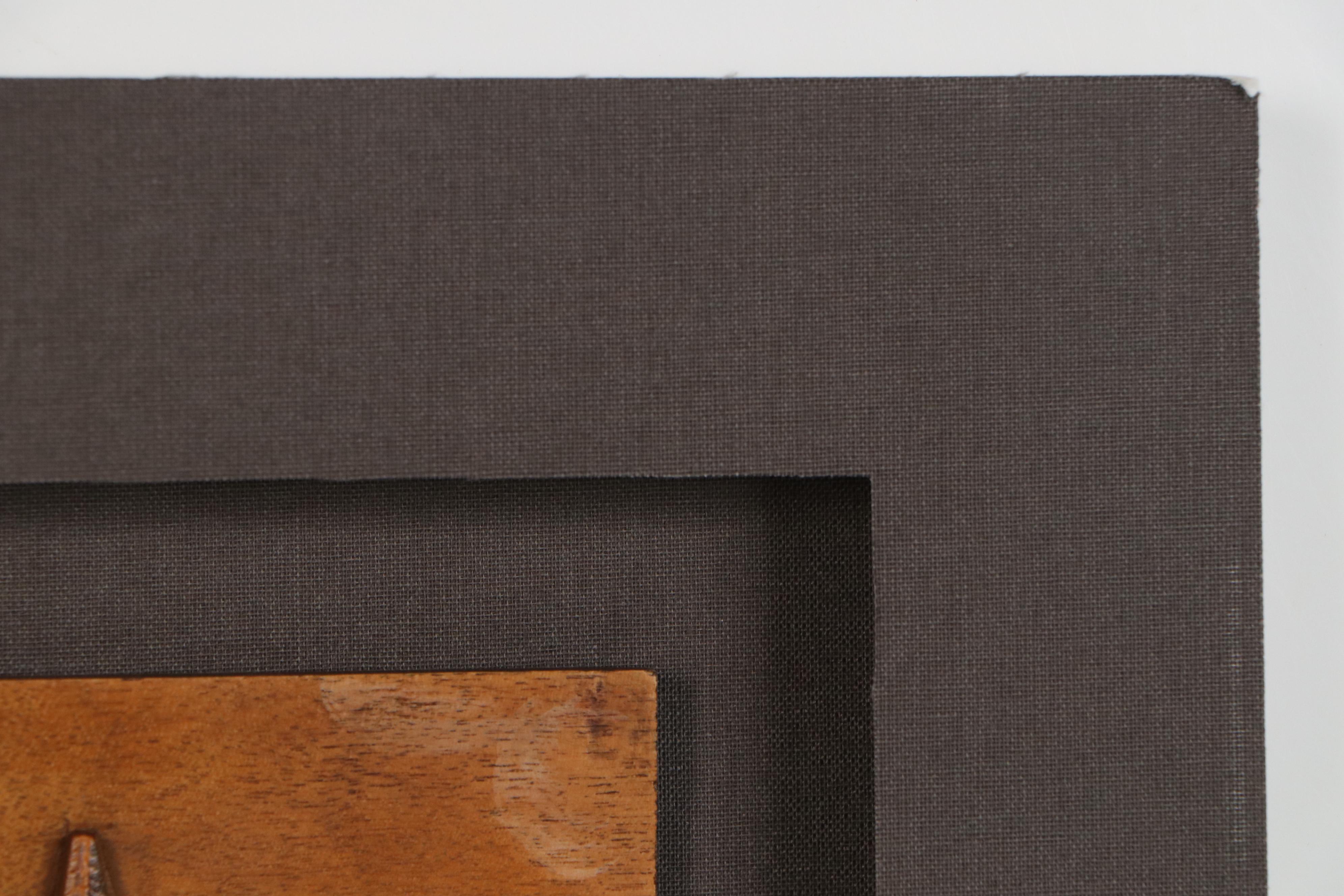 F. Raugel Carved Wood Relief Landscape, Mid to Late 20th Century