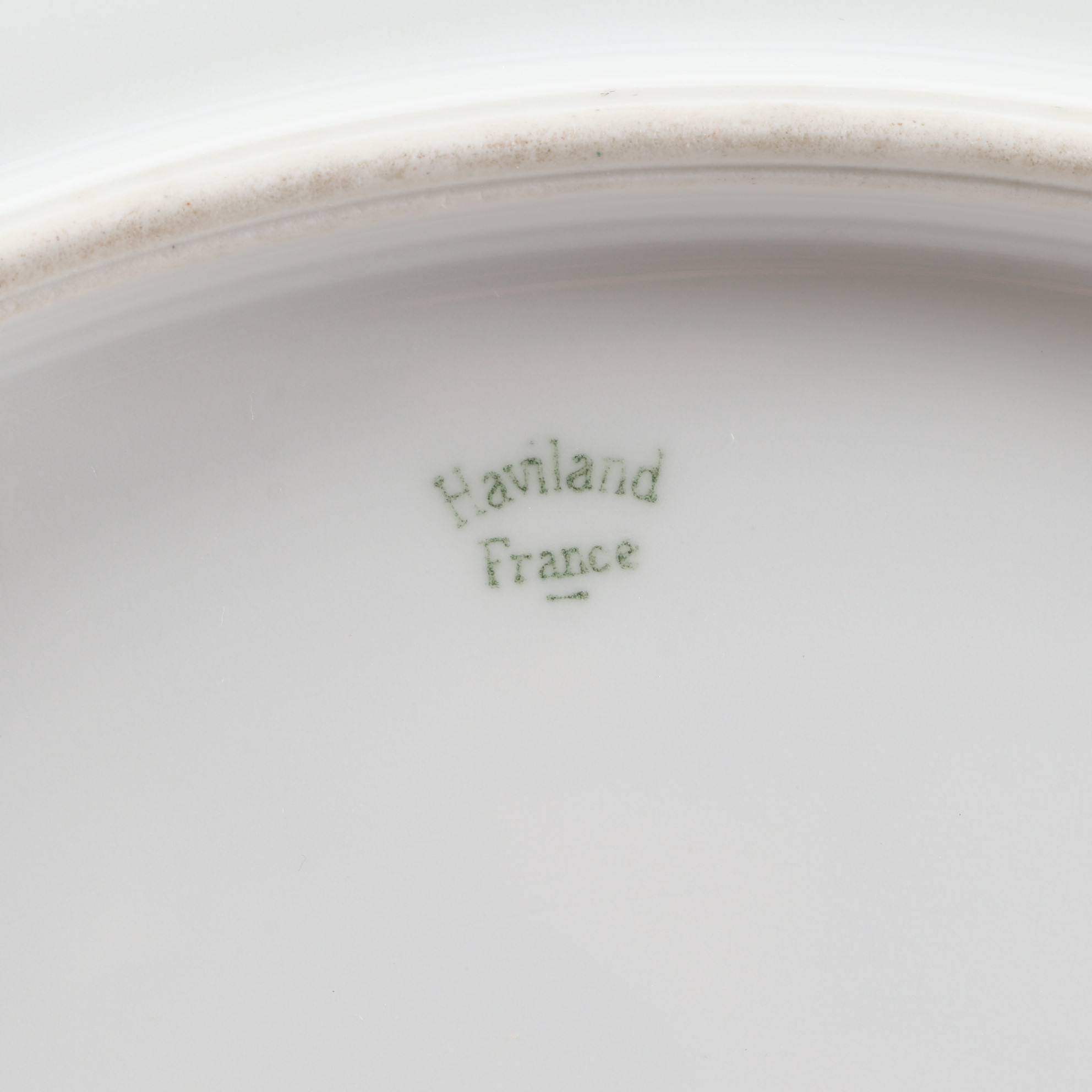 Haviland Hand-Painted Porcelain Plate and Other German Hand-Painted Dinnerware