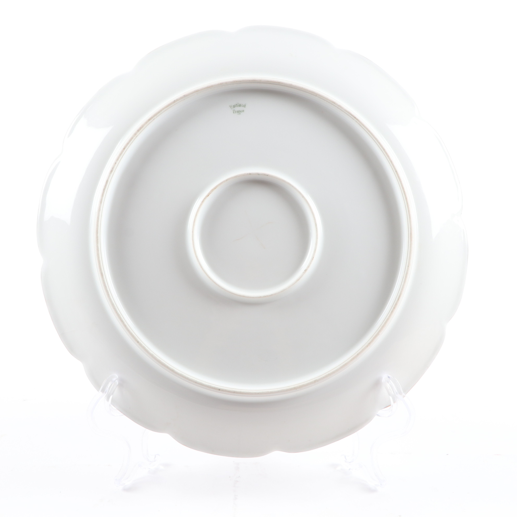 Haviland Hand-Painted Porcelain Plate and Other German Hand-Painted Dinnerware