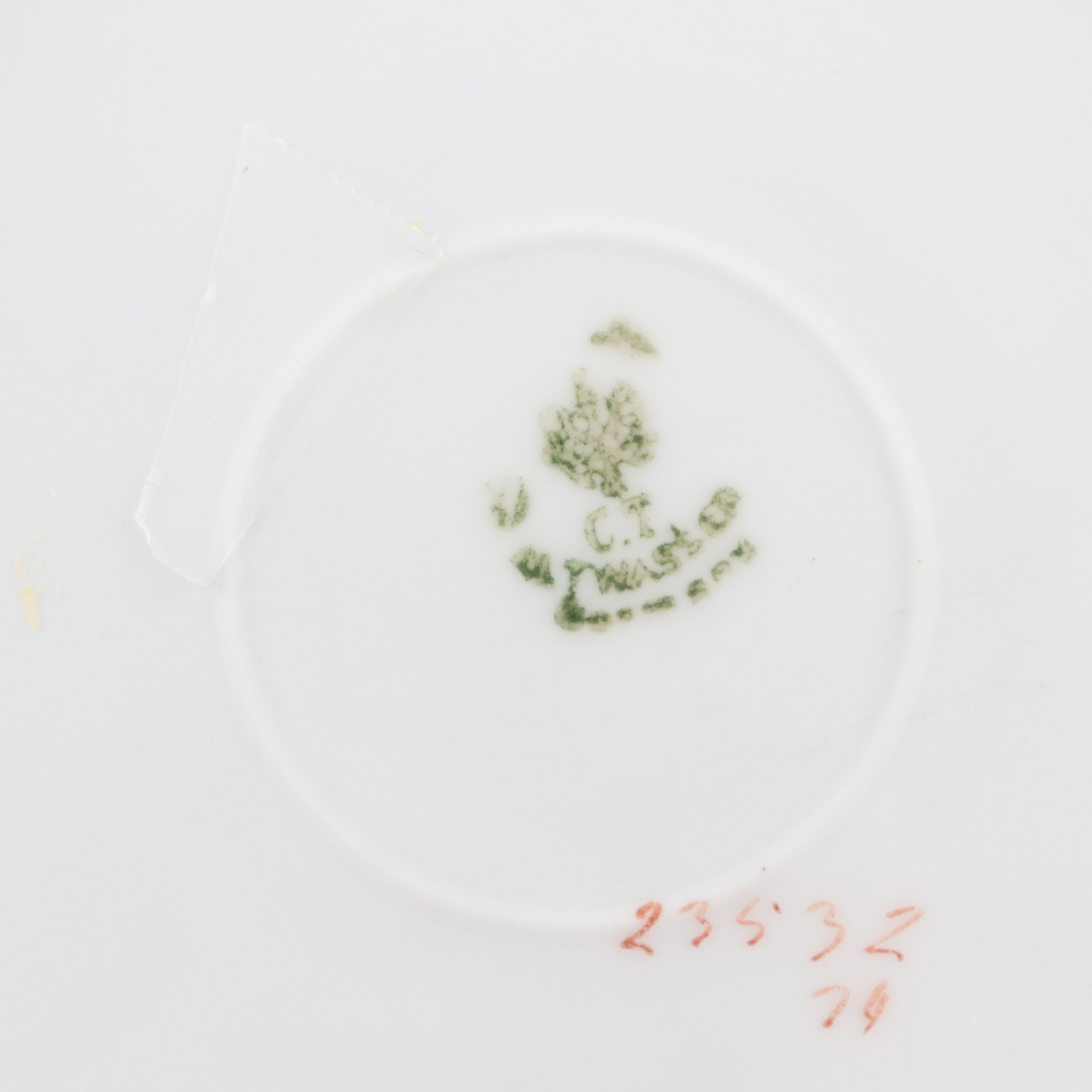 Haviland Hand-Painted Porcelain Plate and Other German Hand-Painted Dinnerware