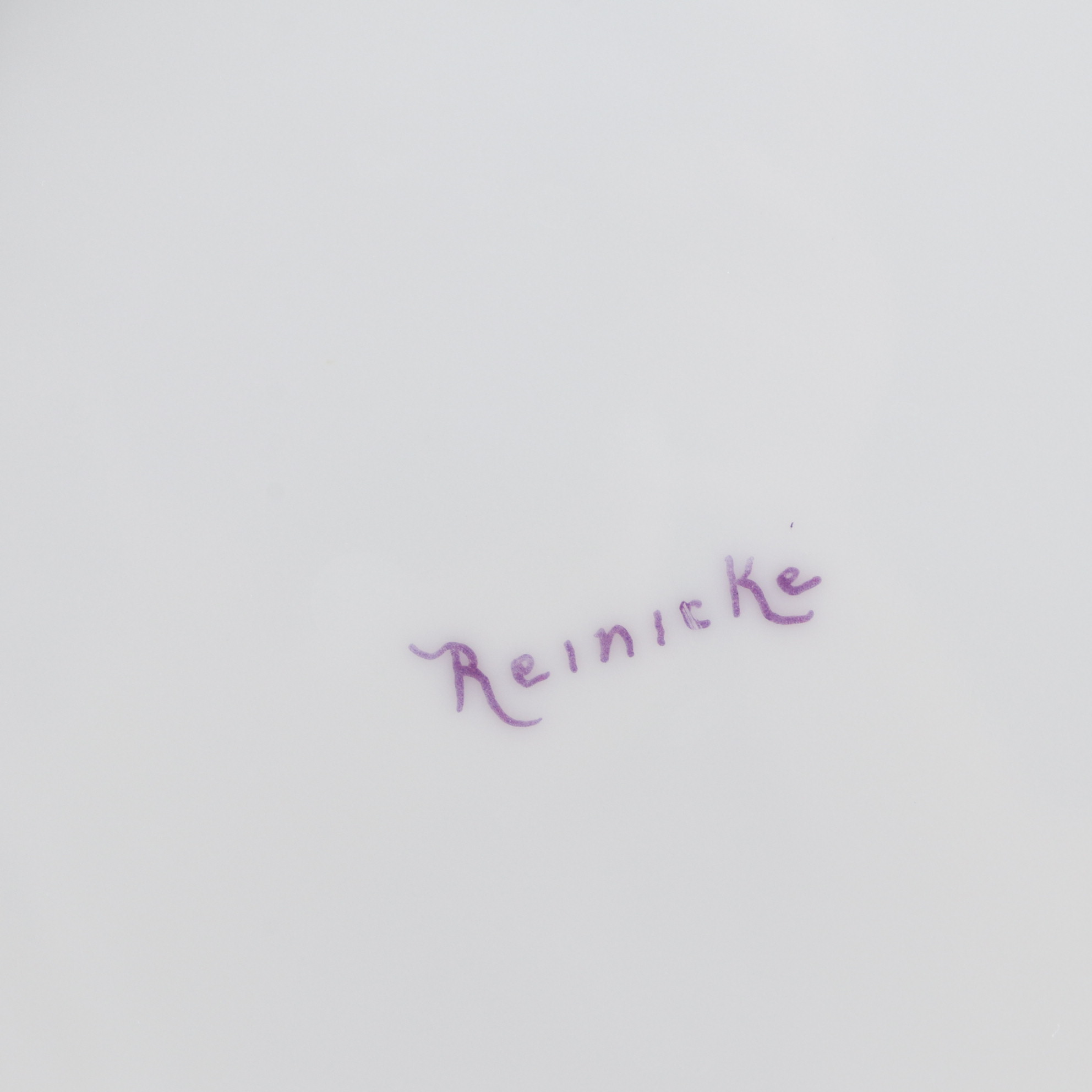 Haviland Hand-Painted Porcelain Plate and Other German Hand-Painted Dinnerware