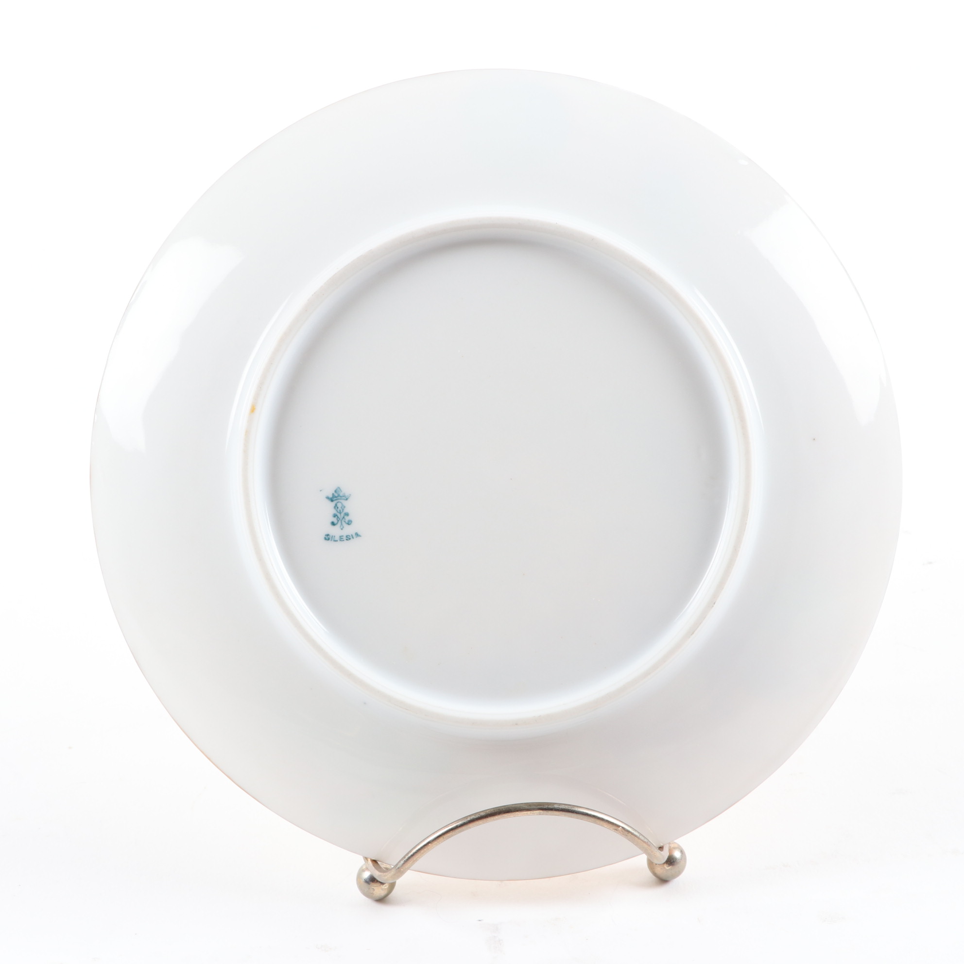 Haviland Hand-Painted Porcelain Plate and Other German Hand-Painted Dinnerware