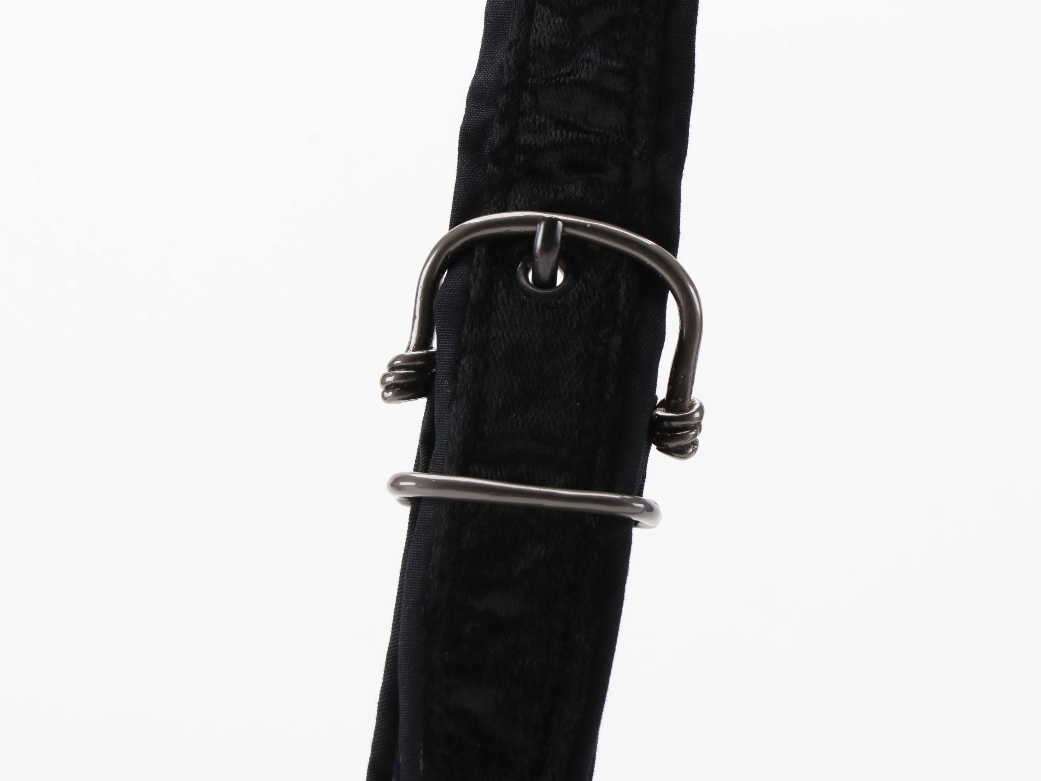 Prada Black Velour Crossbody Bag