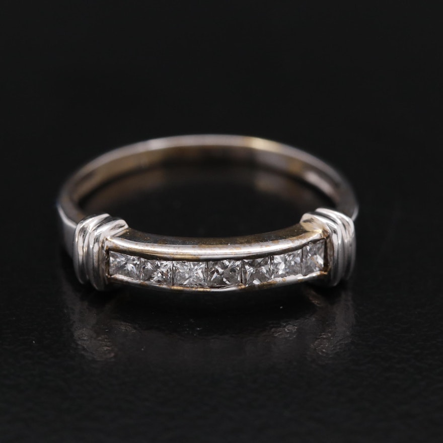 14K Diamond Channel Set Band