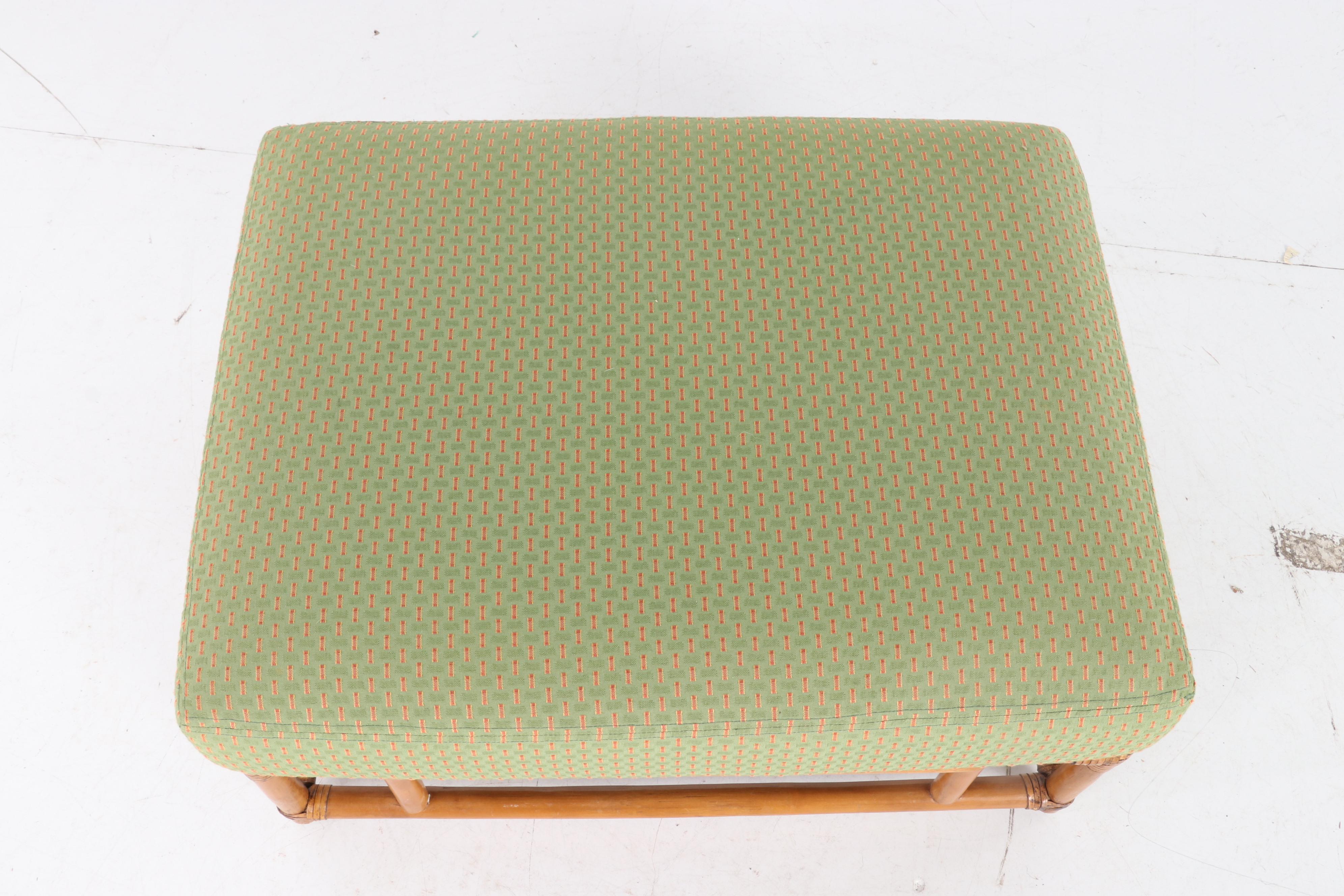 Ficks Reed Rattan Bamboo Sofa, Armchair and Ottoman