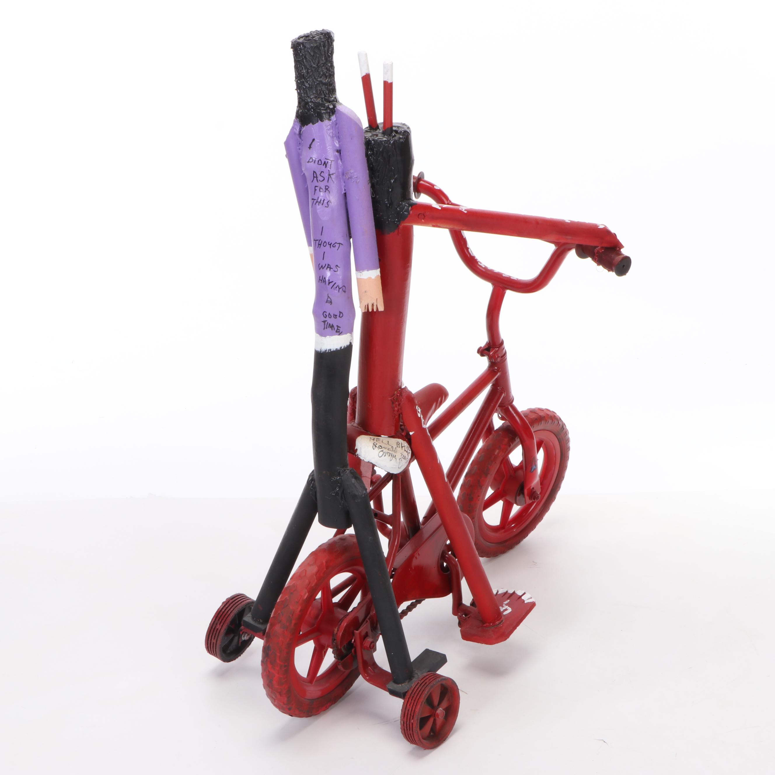 Ronald Cooper Folk Art Sculpture "Hell Bike," 2008
