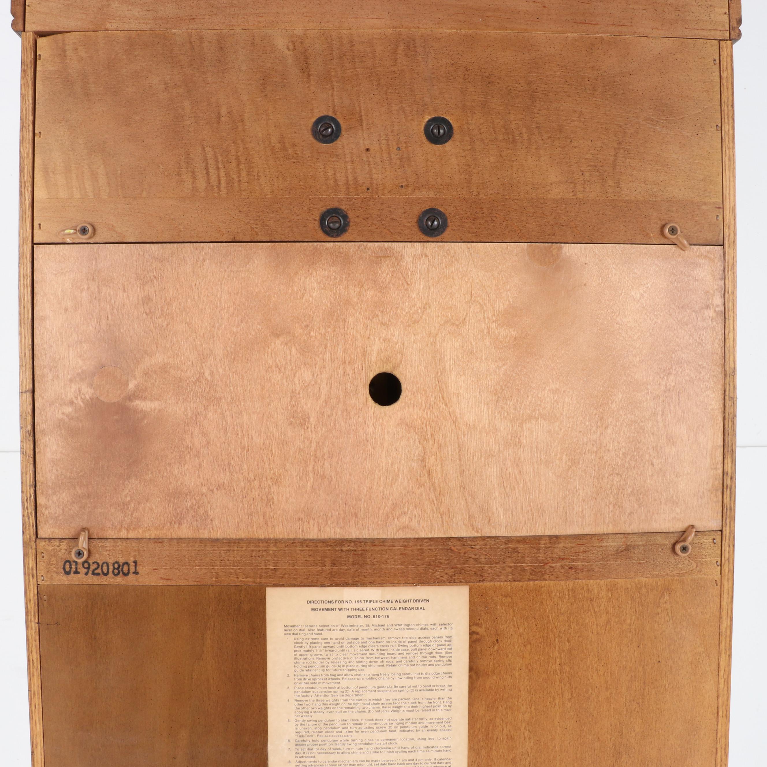 Howard Miller Oak Grandfather Clock