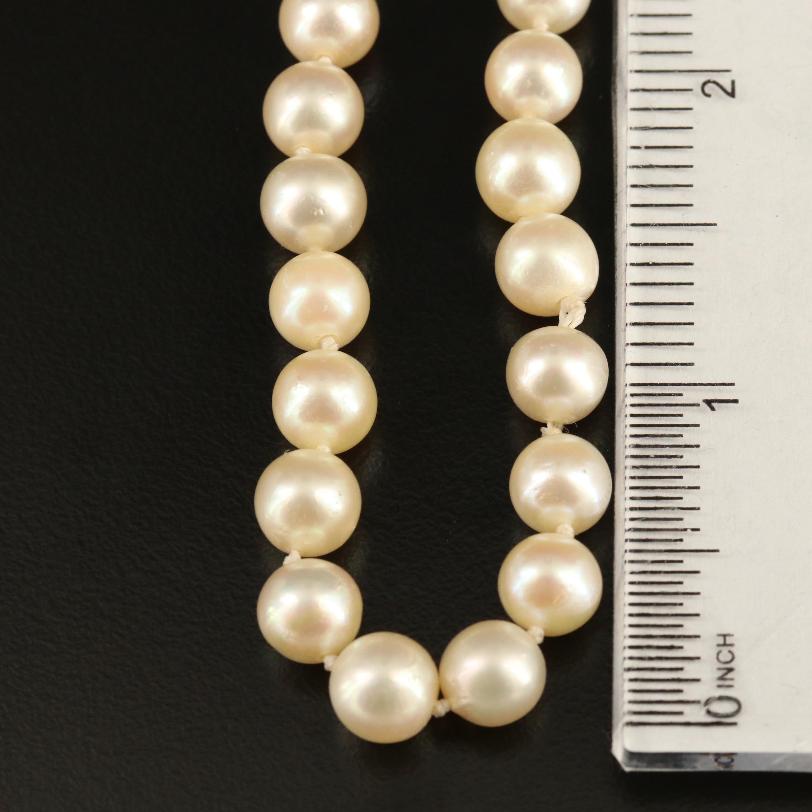 Endless Knotted Pearl Necklace