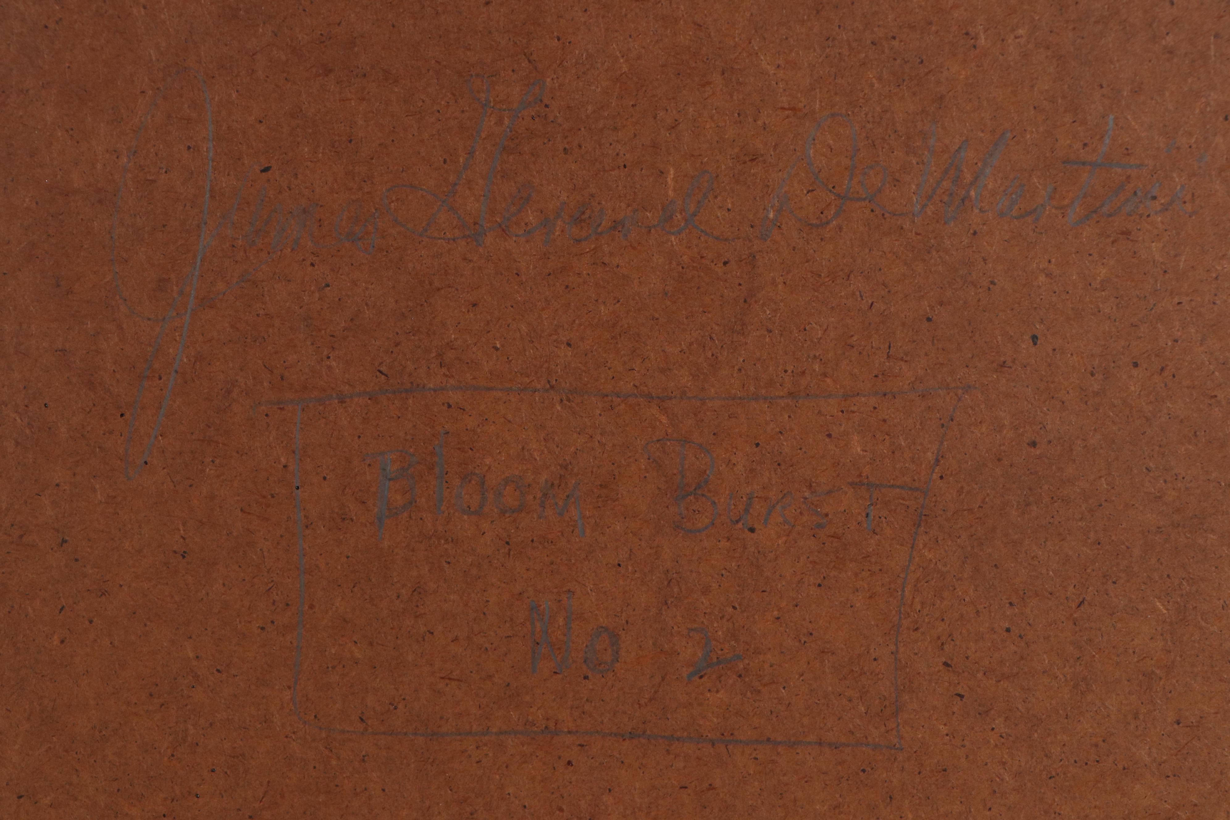 James Gerard De Martini Abstract Pastel Drawing "Bloom Burst", 1964