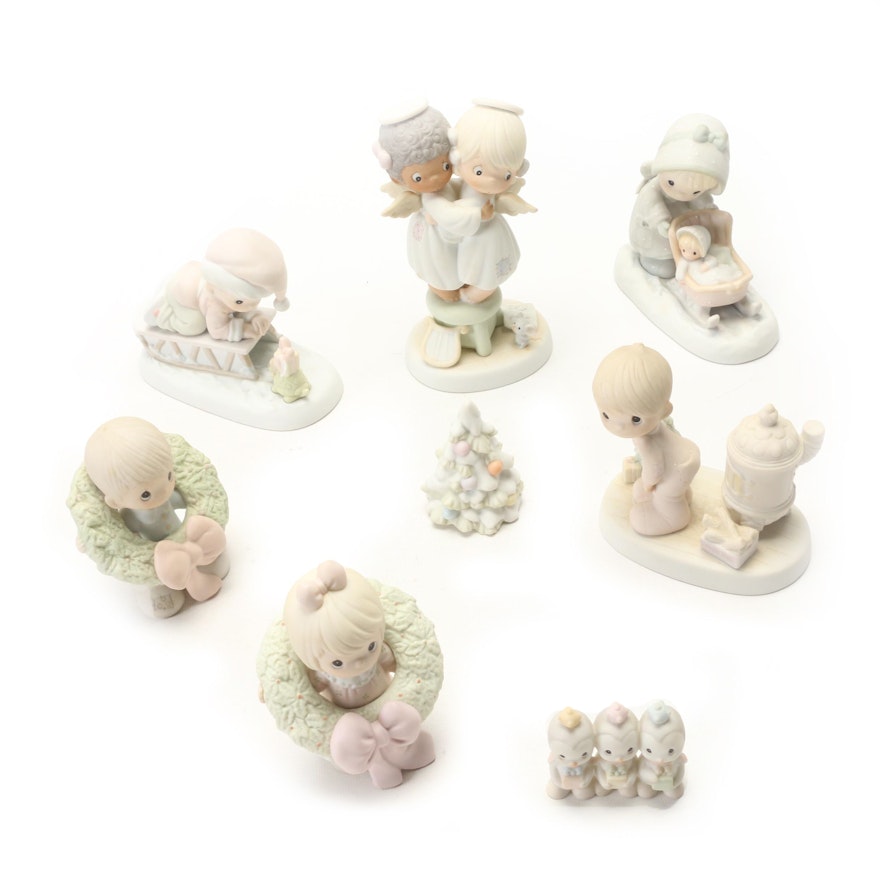 Precious Moments "Bringing You A Merry Christmas" and Other Figurines