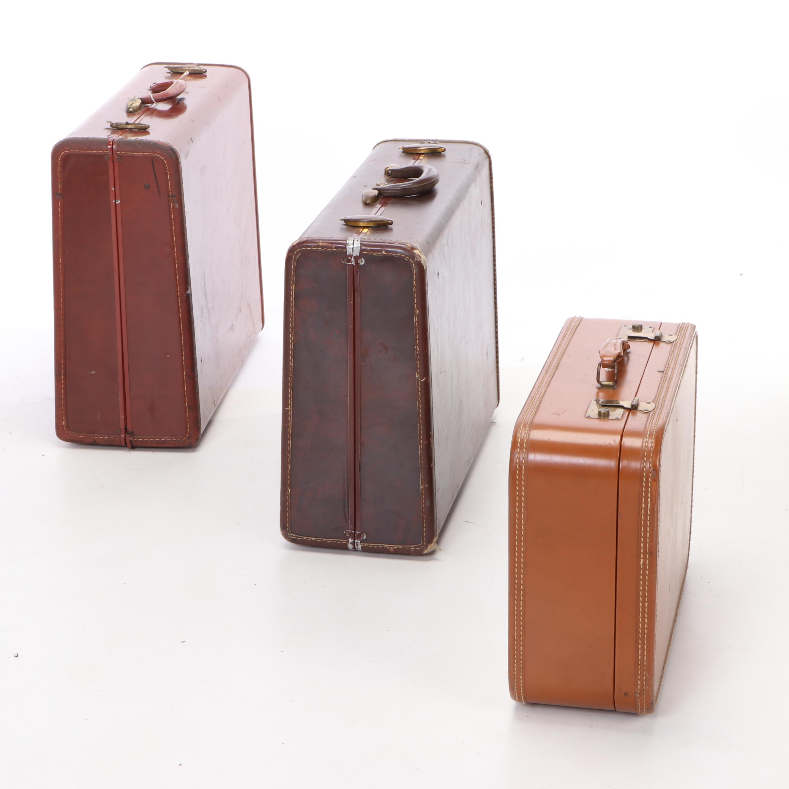 Samsonite and Belber Neolite Suitcases, Mid to Late 20th Century