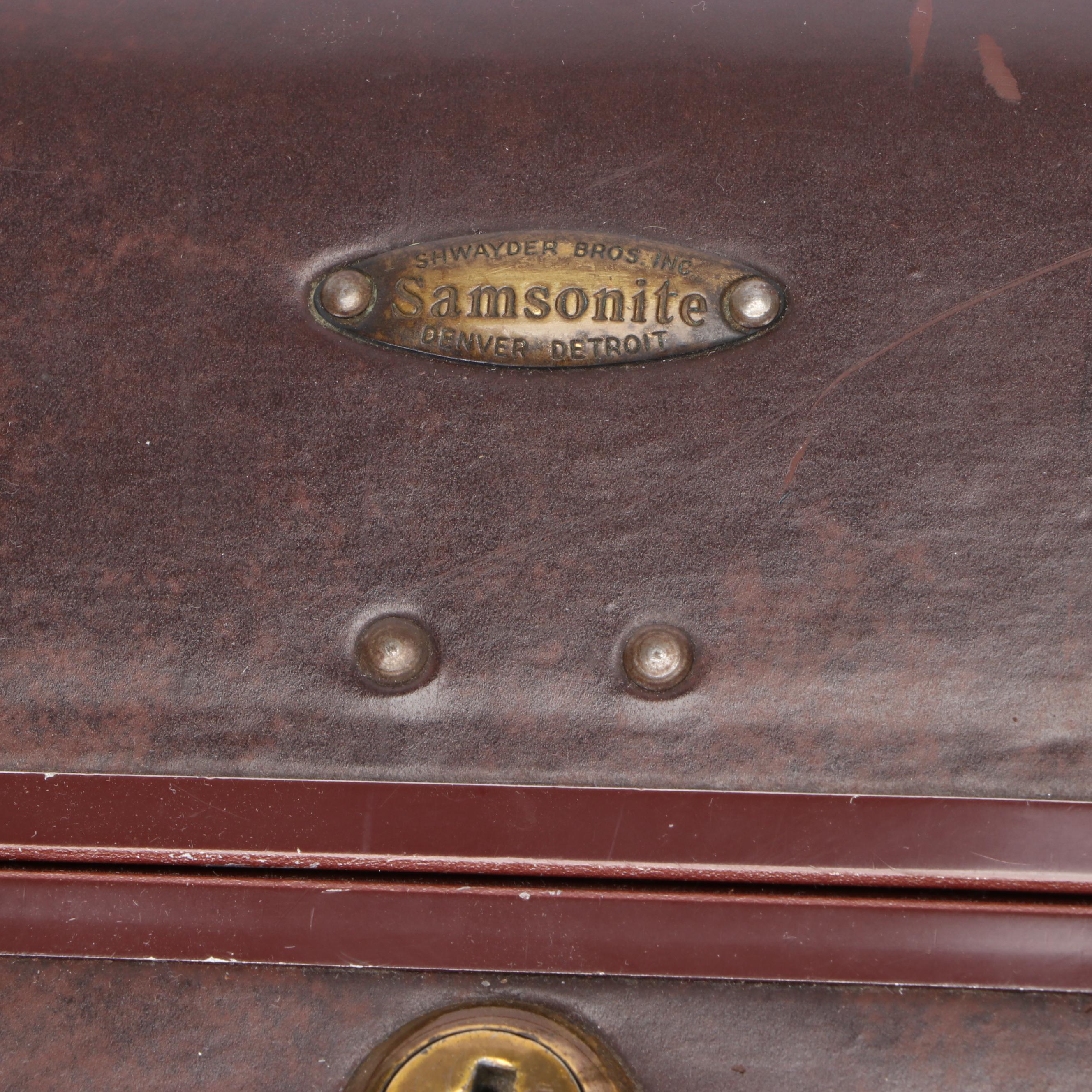 Samsonite and Belber Neolite Suitcases, Mid to Late 20th Century