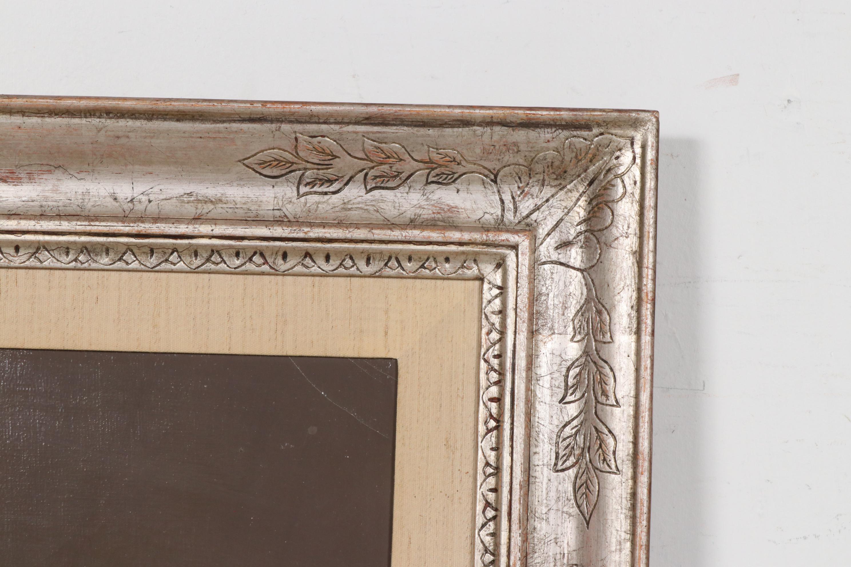 Alfano Dardari Oil Painting of Roses in Basket Still Life, 1969