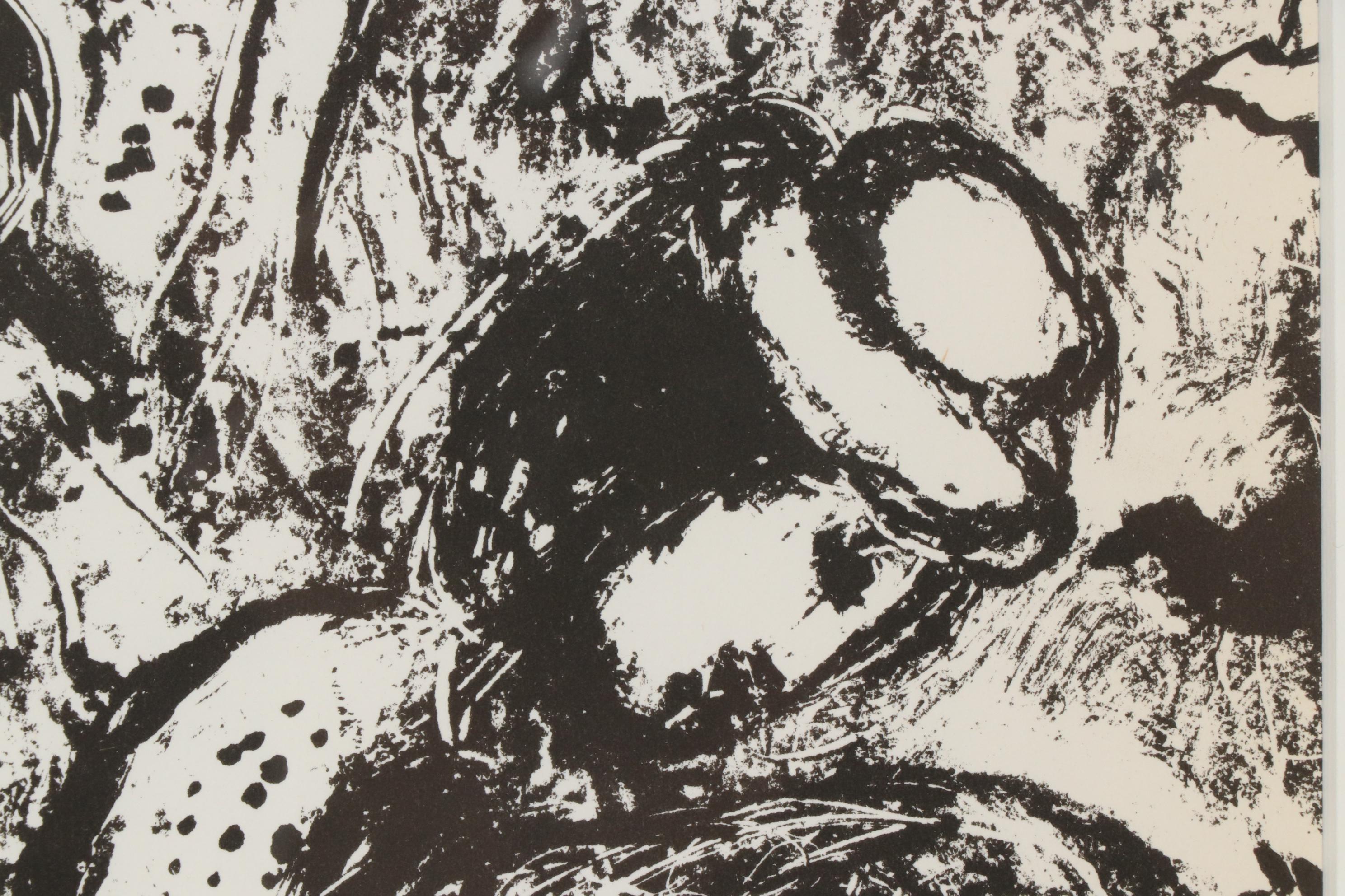 Marc Chagall Lithograph "Couple Beside Tree", 1963