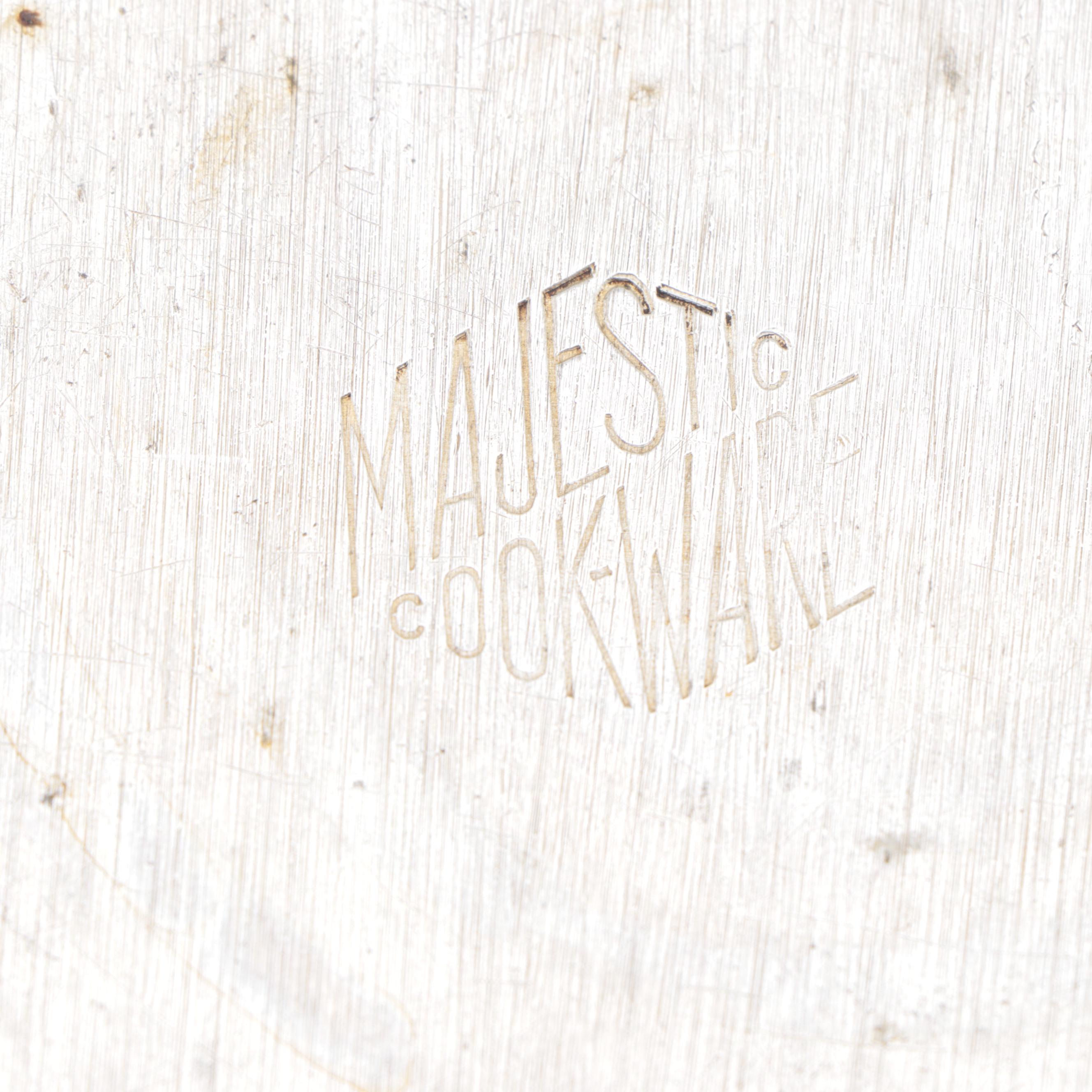 Wagner Ware Cast Aluminum Stockpot and Majestic Cookware Dutch Oven, Mid-20th C.