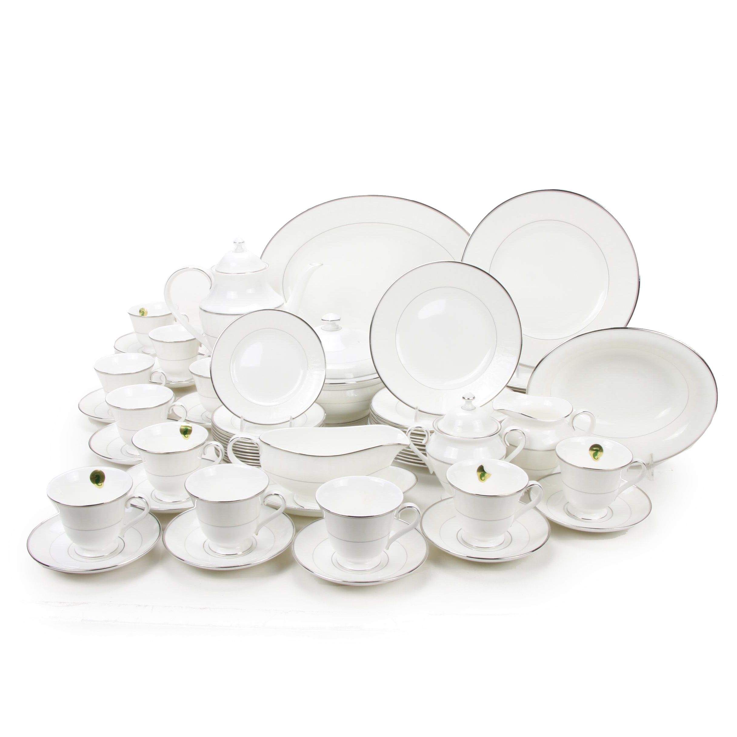 Waterford "Lismore Platinum" Porcelain Dinner and Serveware, 1998–2008