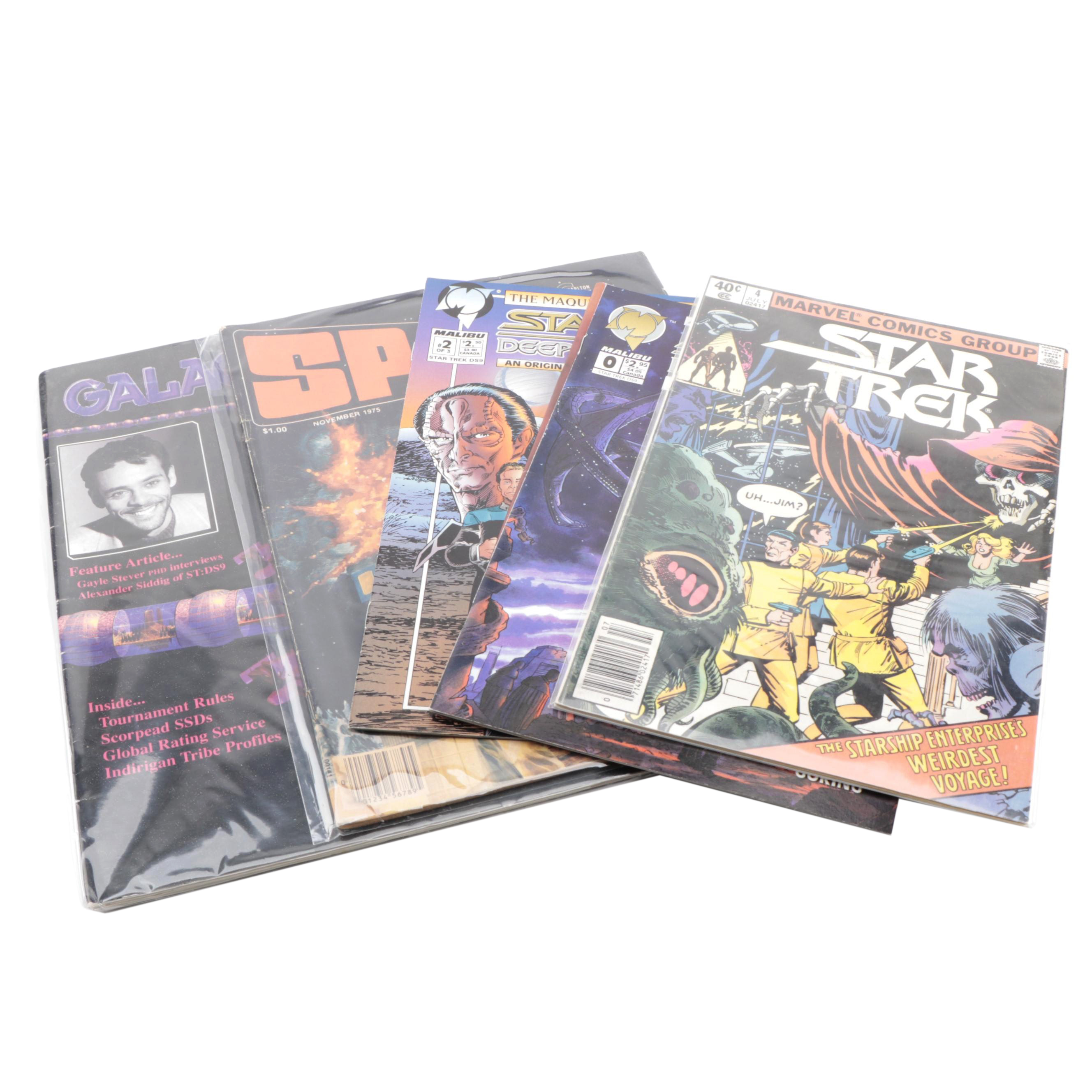 "Star Trek," "Space:1999" Comics and "Galactic Fire" Magazine