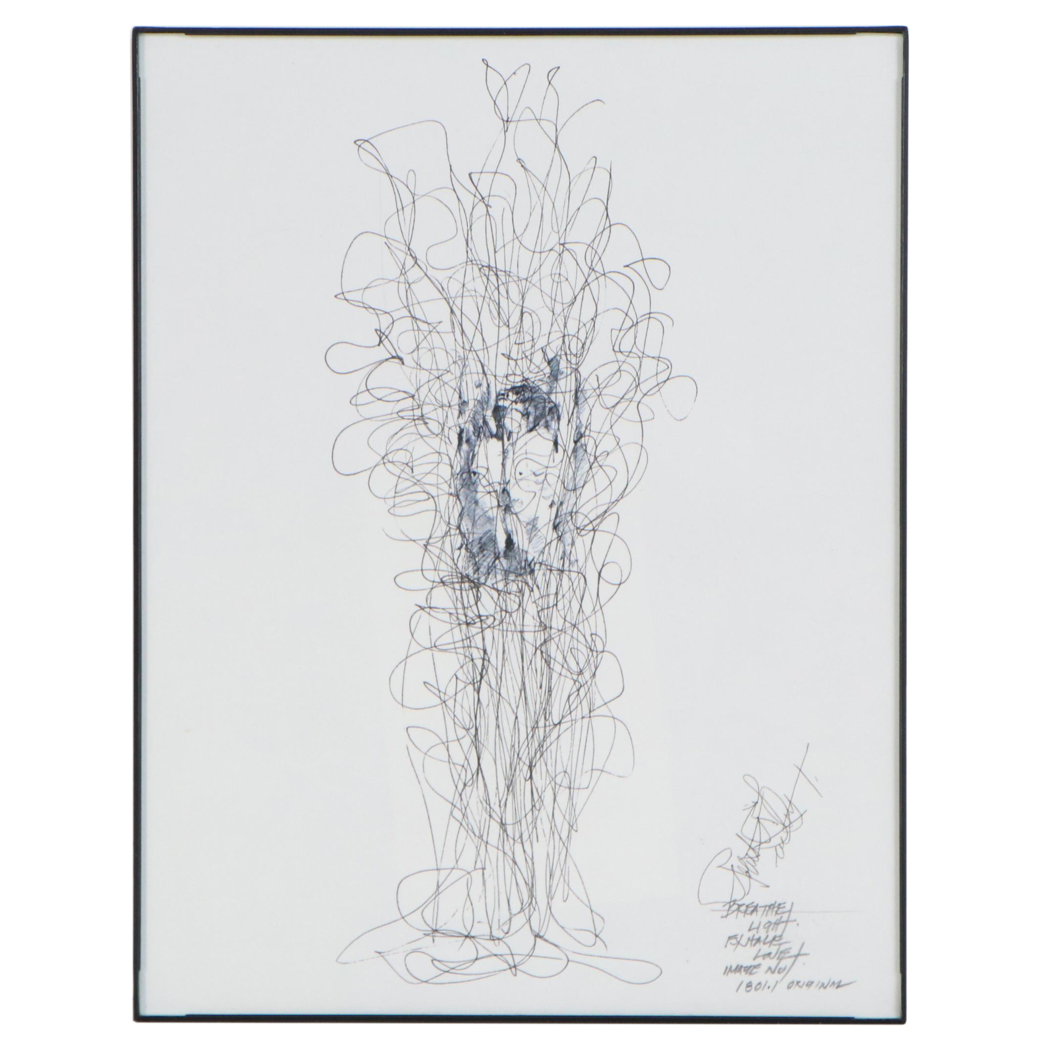 Robert Lackney Embellished Giclée "Breathe Light Exhale Love"