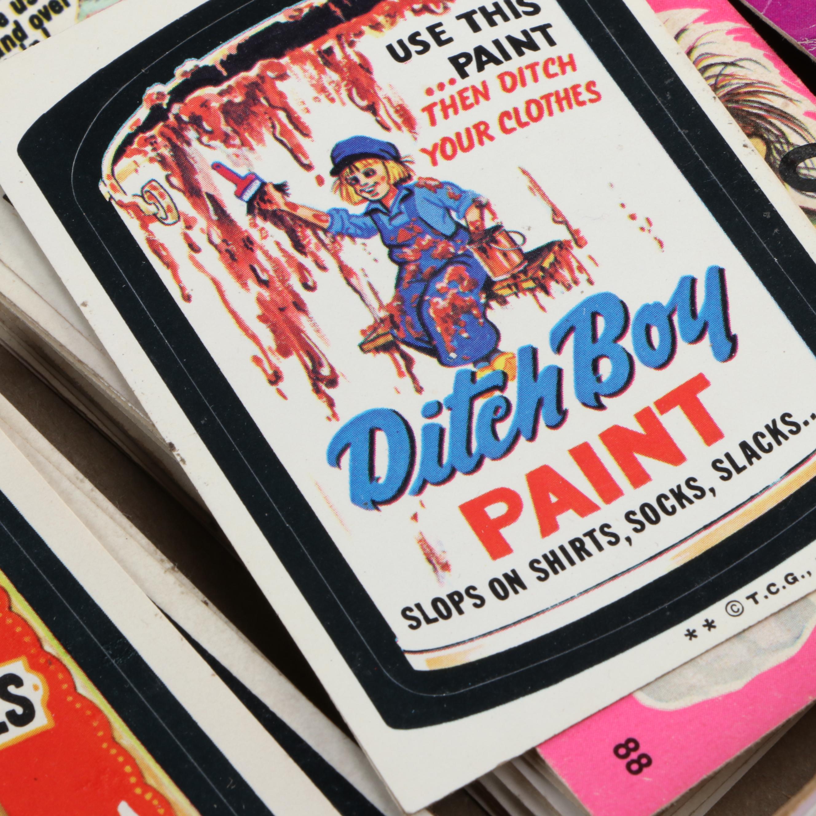 Topps, Fleer and Donruss "Wacky Packages" Stickers and Cards, 1970s