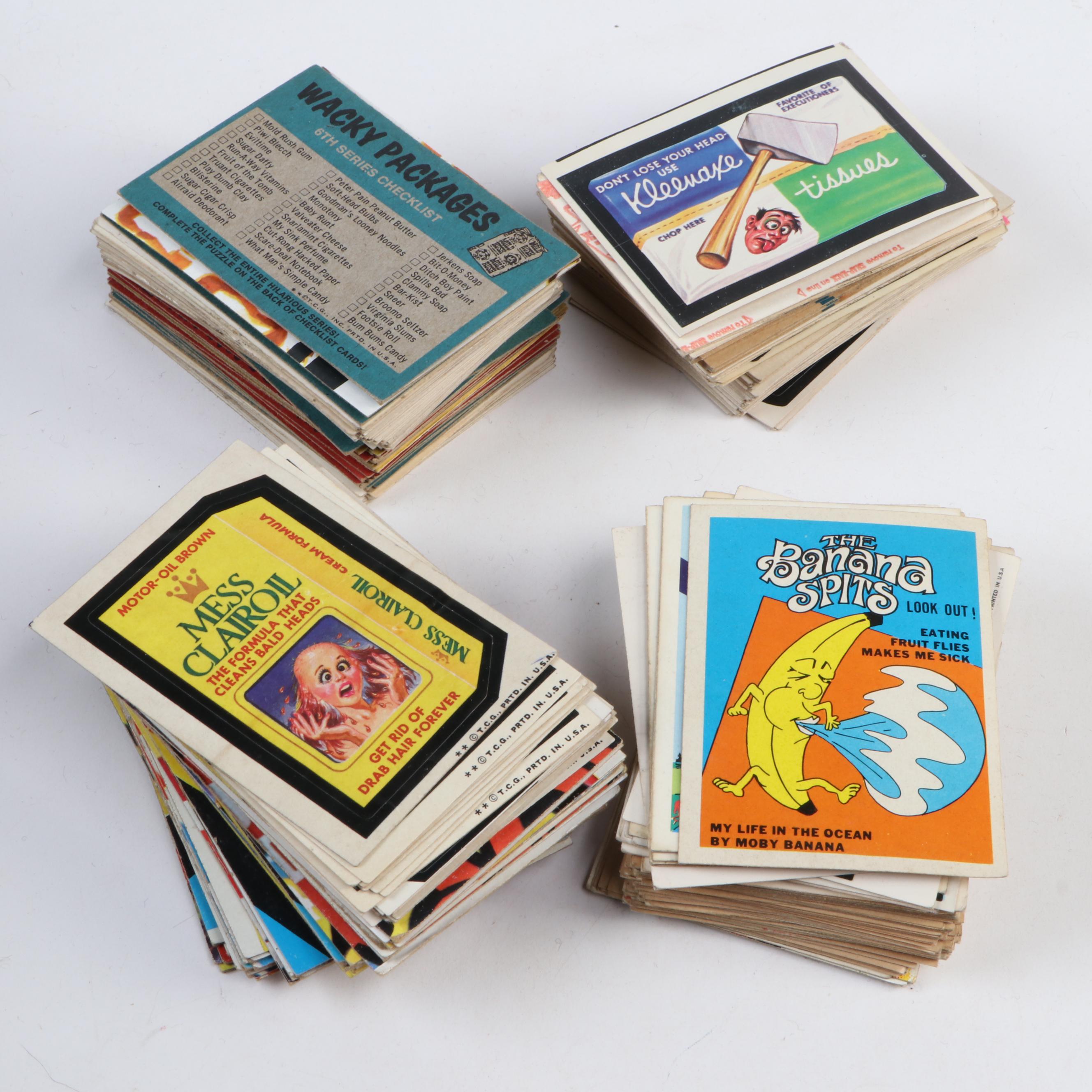 Topps, Fleer and Donruss "Wacky Packages" Stickers and Cards, 1970s