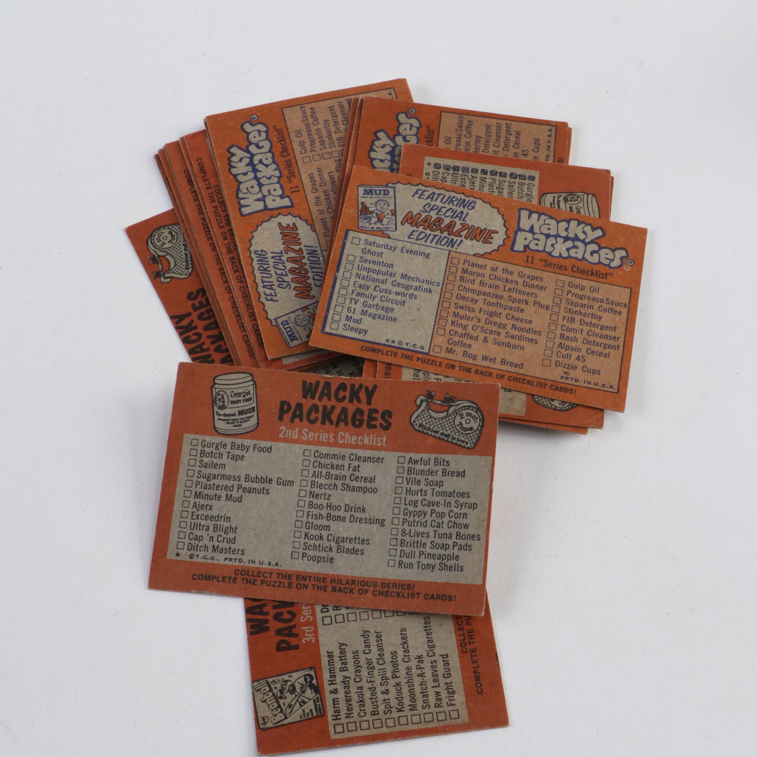 Topps, Fleer and Donruss "Wacky Packages" Stickers and Cards, 1970s