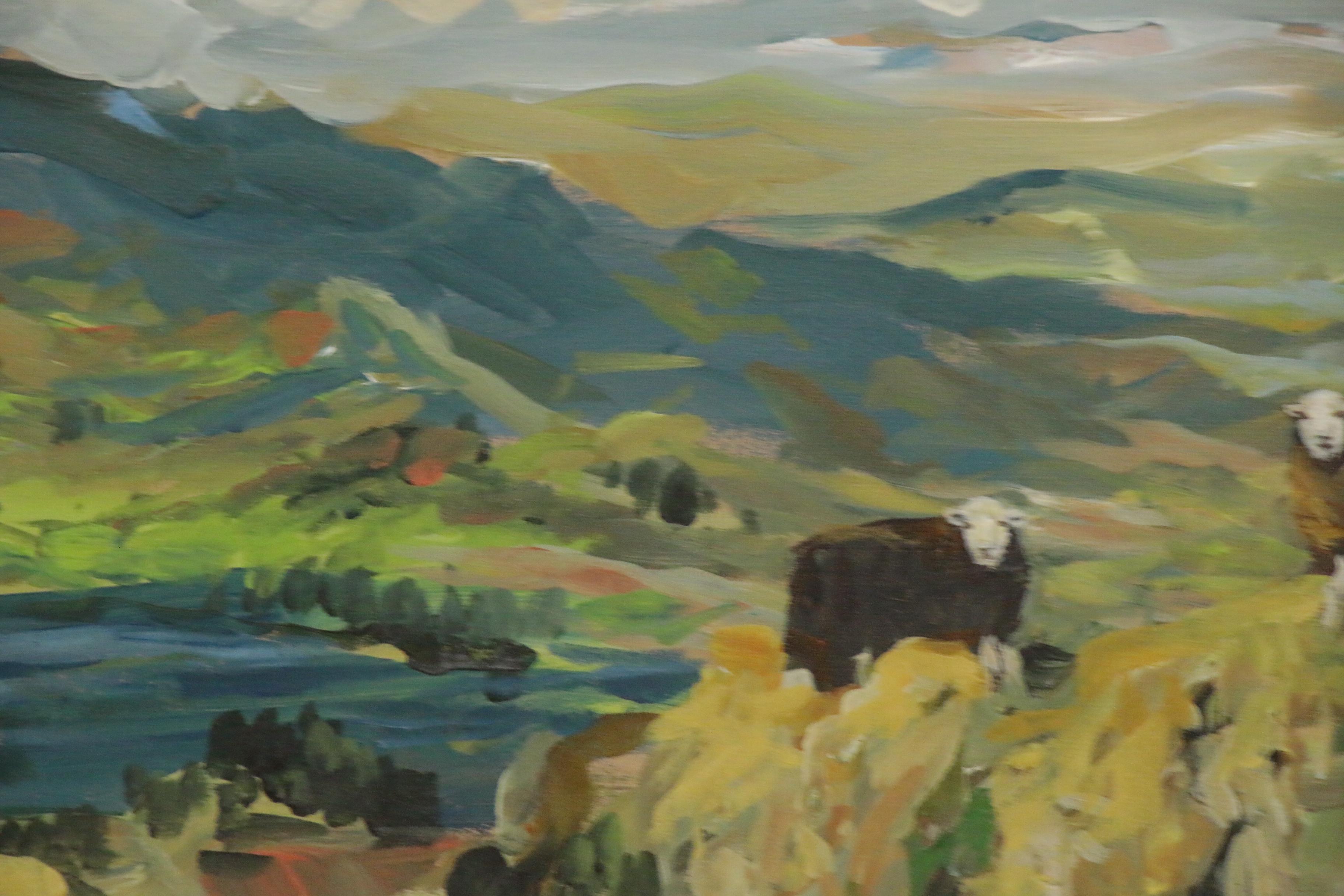 Bill Salamon Oil Painting of Mountainside, 20th Century