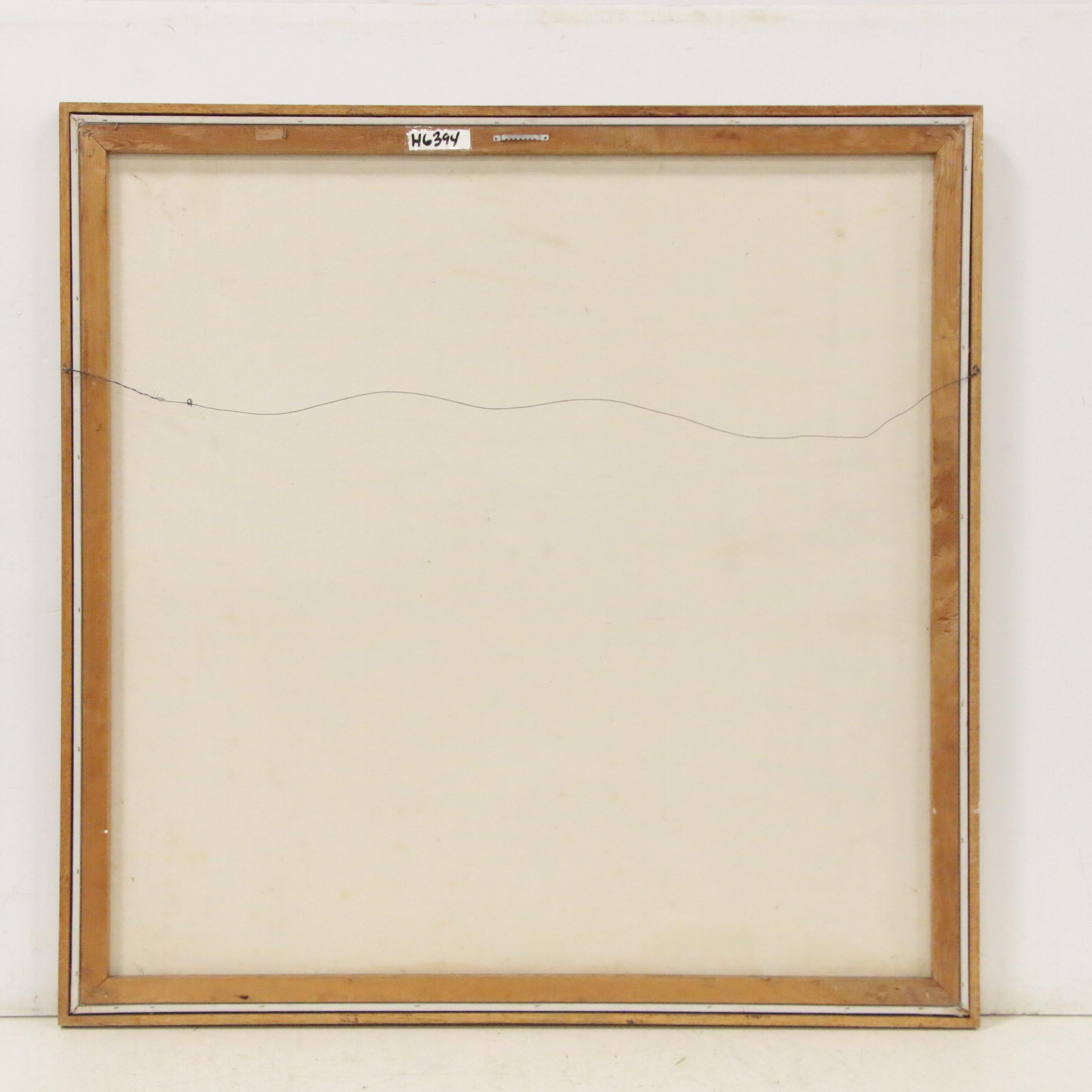 Bill Salamon Oil Painting of Figure Looking Out, 20th Century