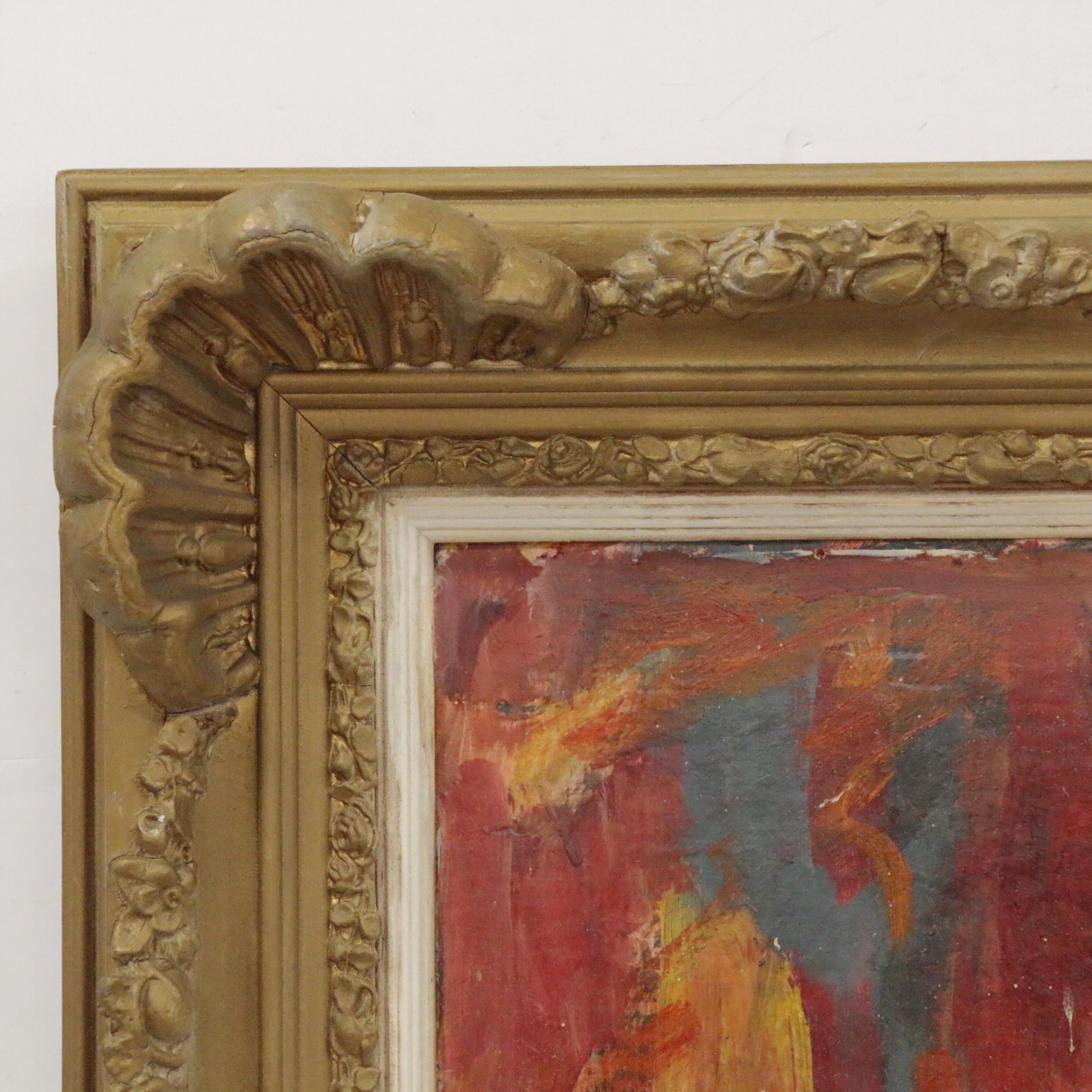 Bill Salamon Oil Painting of Band, 20th Century