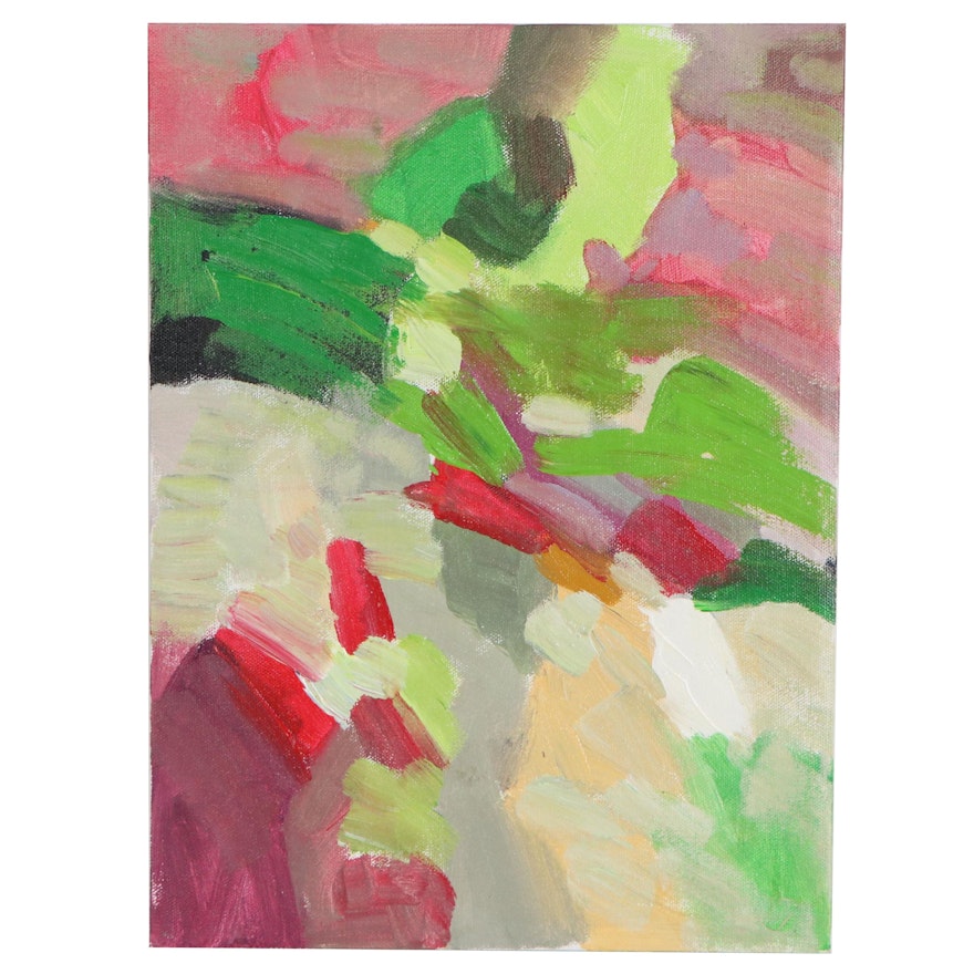 Sally Rosenbaum Abstract Oil Painting, 2020