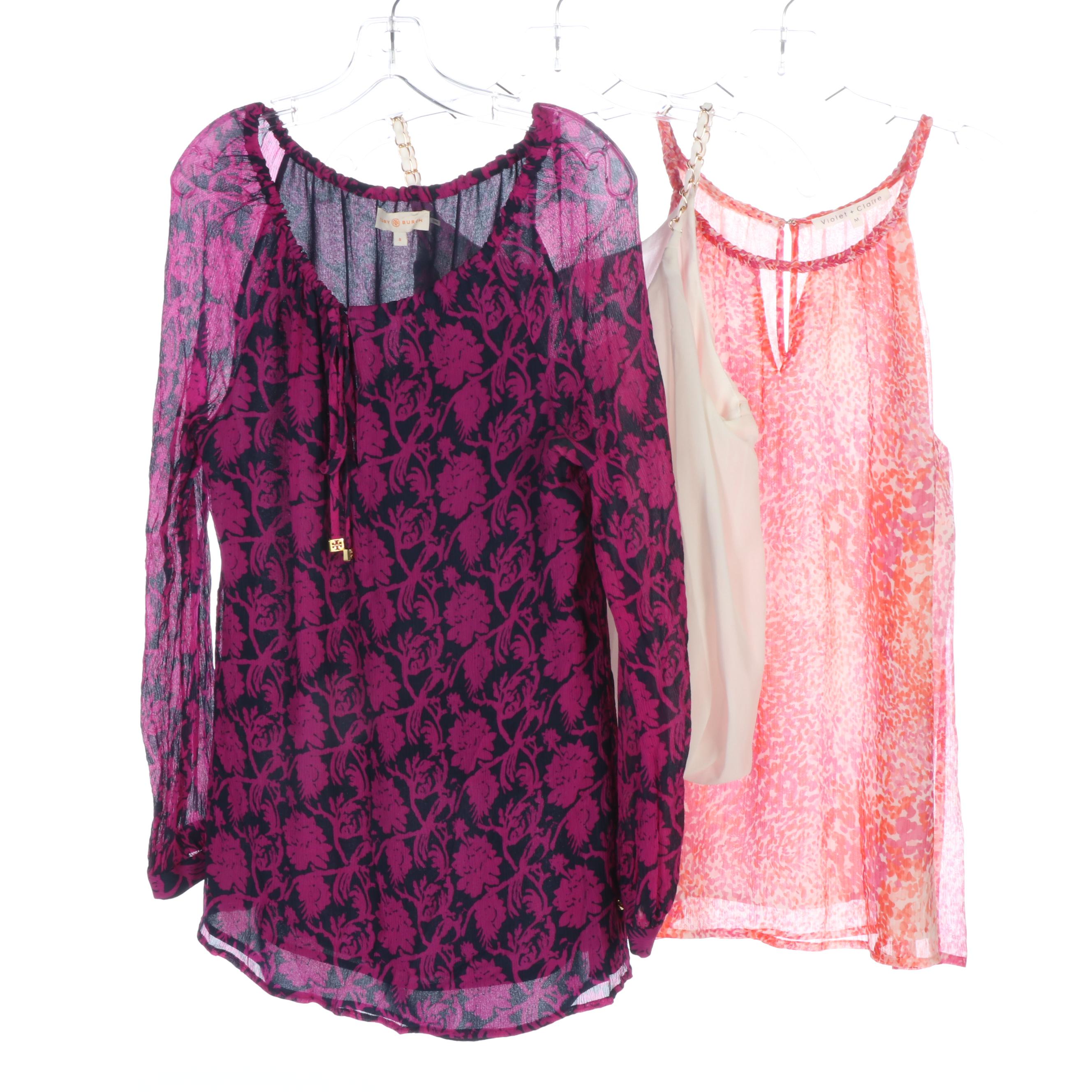 Tory Burch Blouse with Violet + Claire and Love J Sleeveless Tops