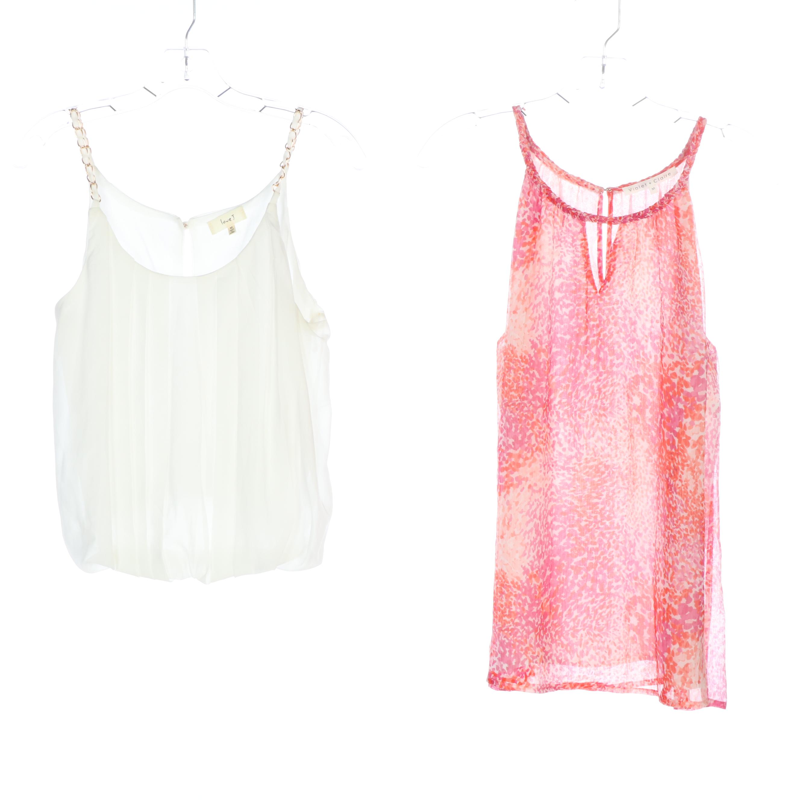 Tory Burch Blouse with Violet + Claire and Love J Sleeveless Tops