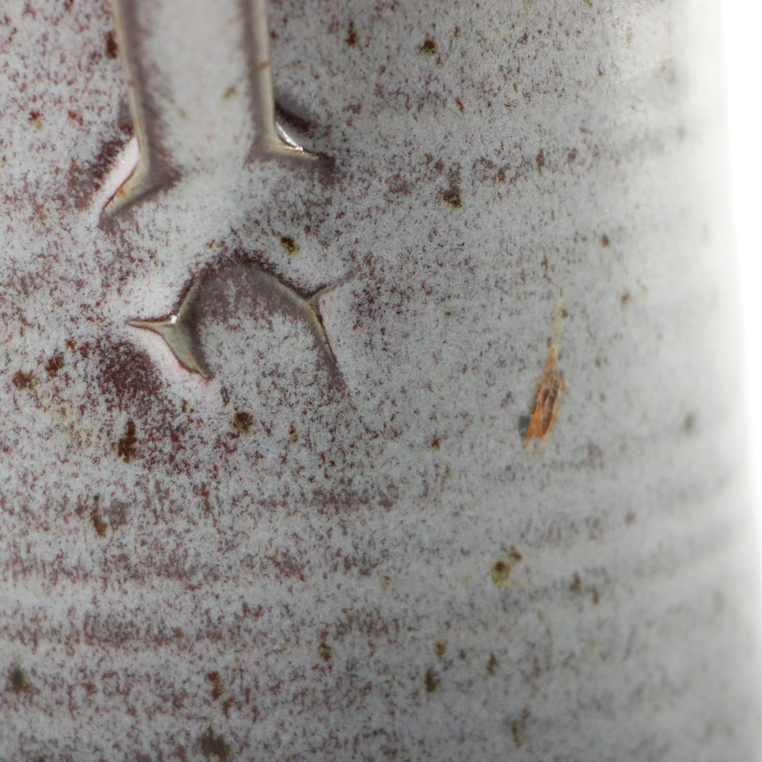 Marc Hansen Pottery Vessel and Lid, Studio Pottery Bud Vase, and Pottery Pitcher