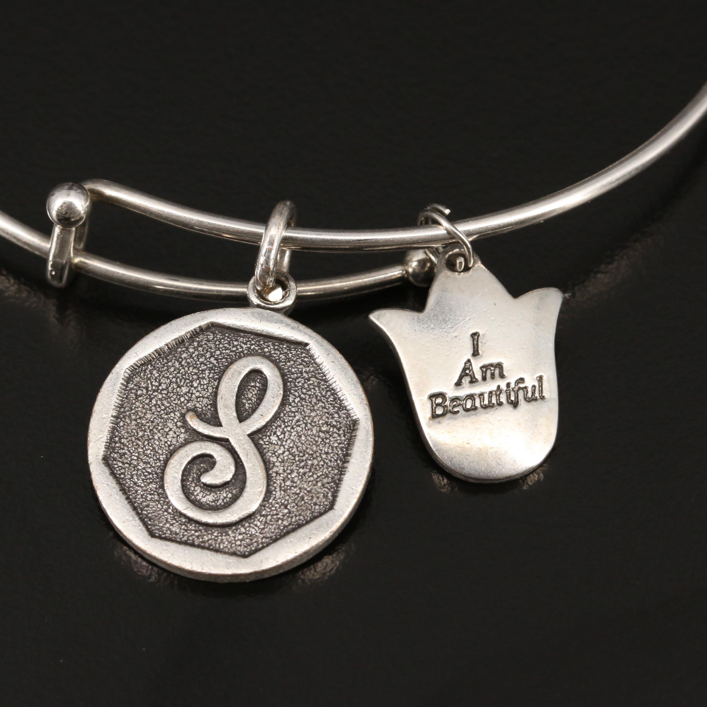 Alex and Ani Bracelets Including One Sterling Charm