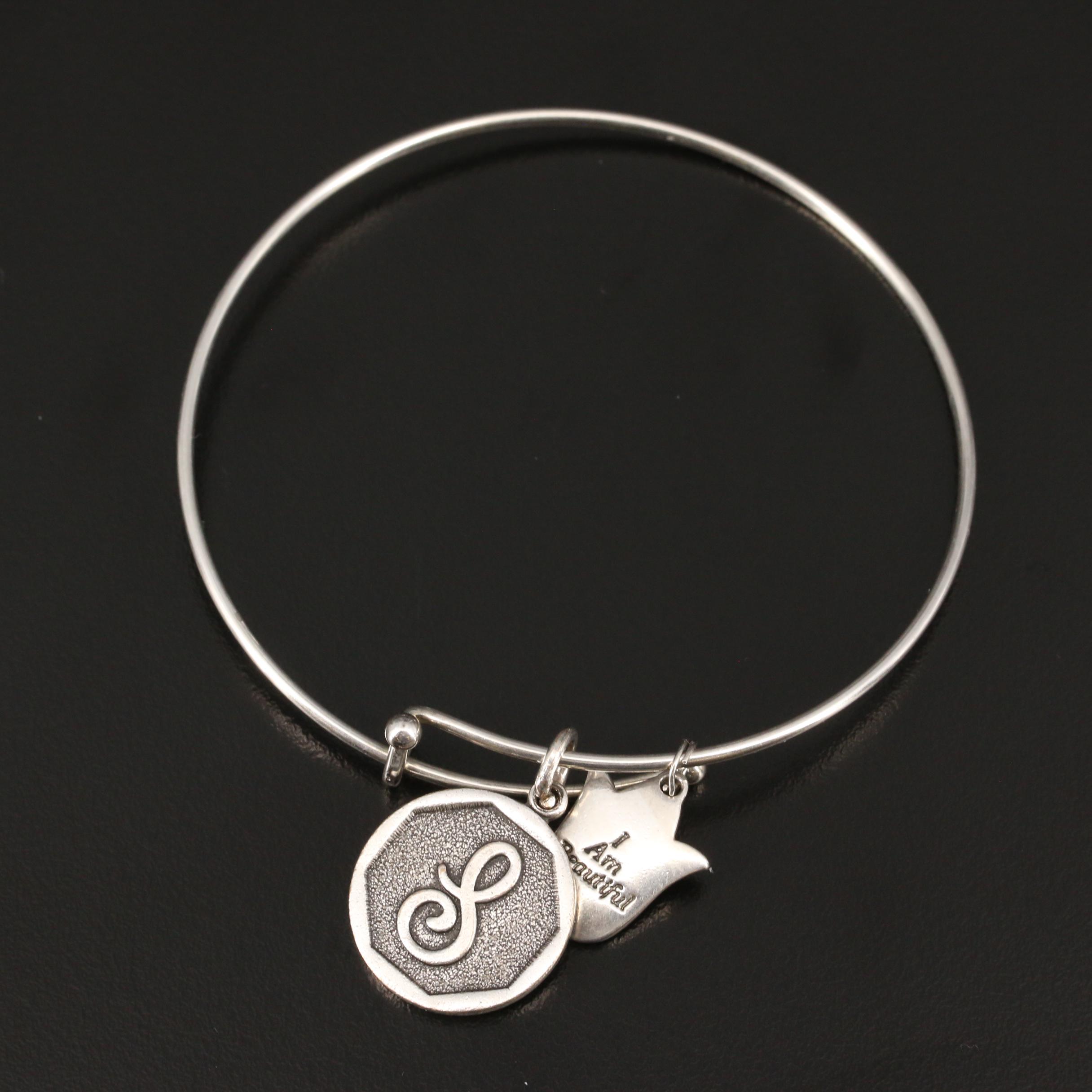 Alex and Ani Bracelets Including One Sterling Charm