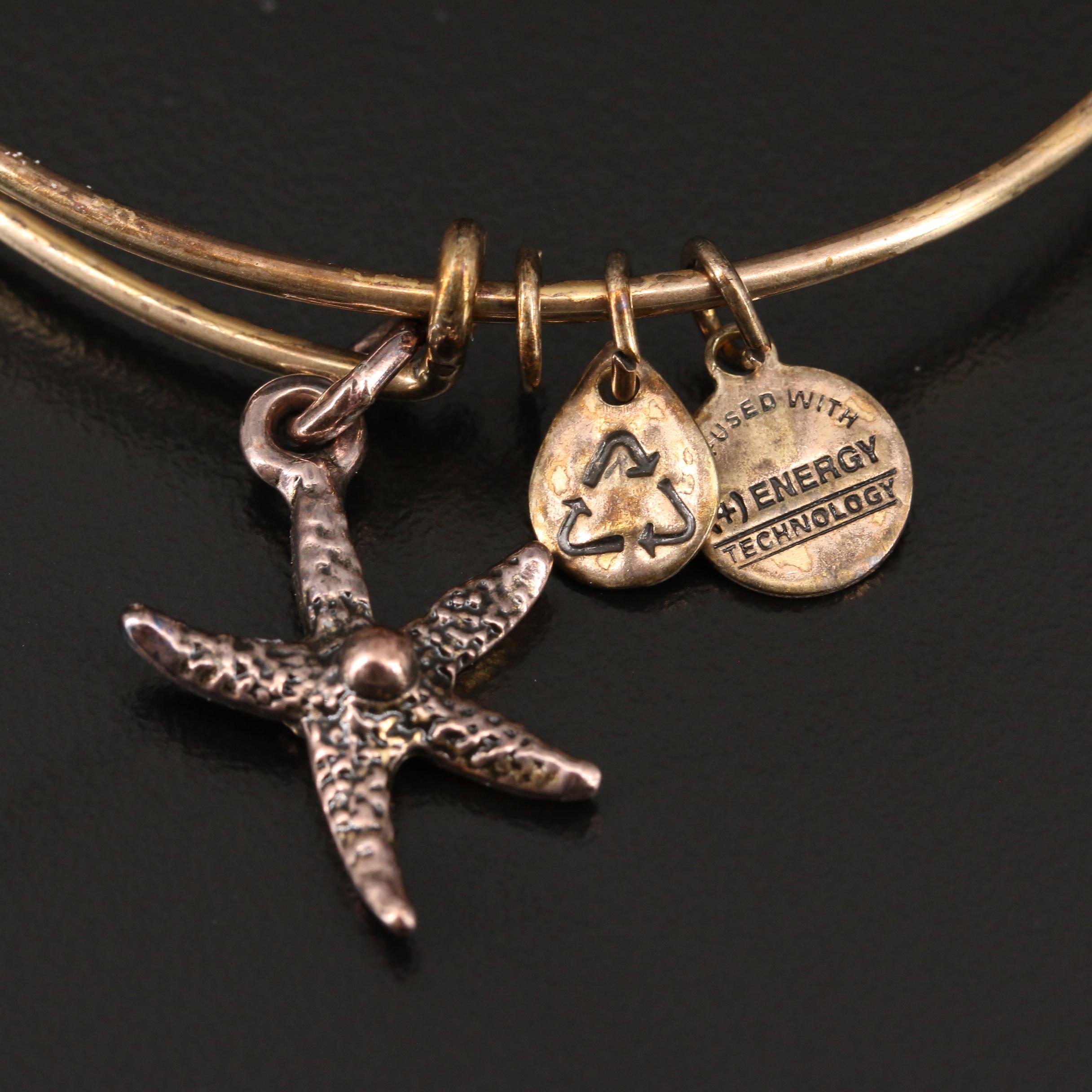 Alex and Ani Bracelets Including One Sterling Charm