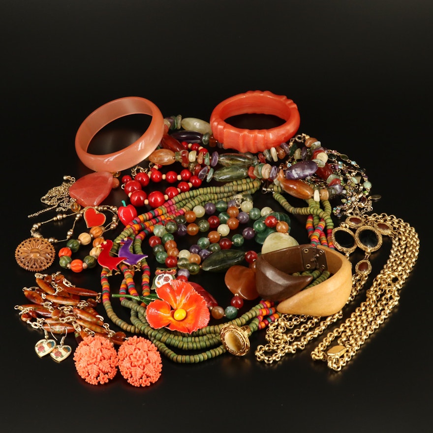 Collection of Jewelry Featuring Original by Robert, Sandor Co. and Jubilee