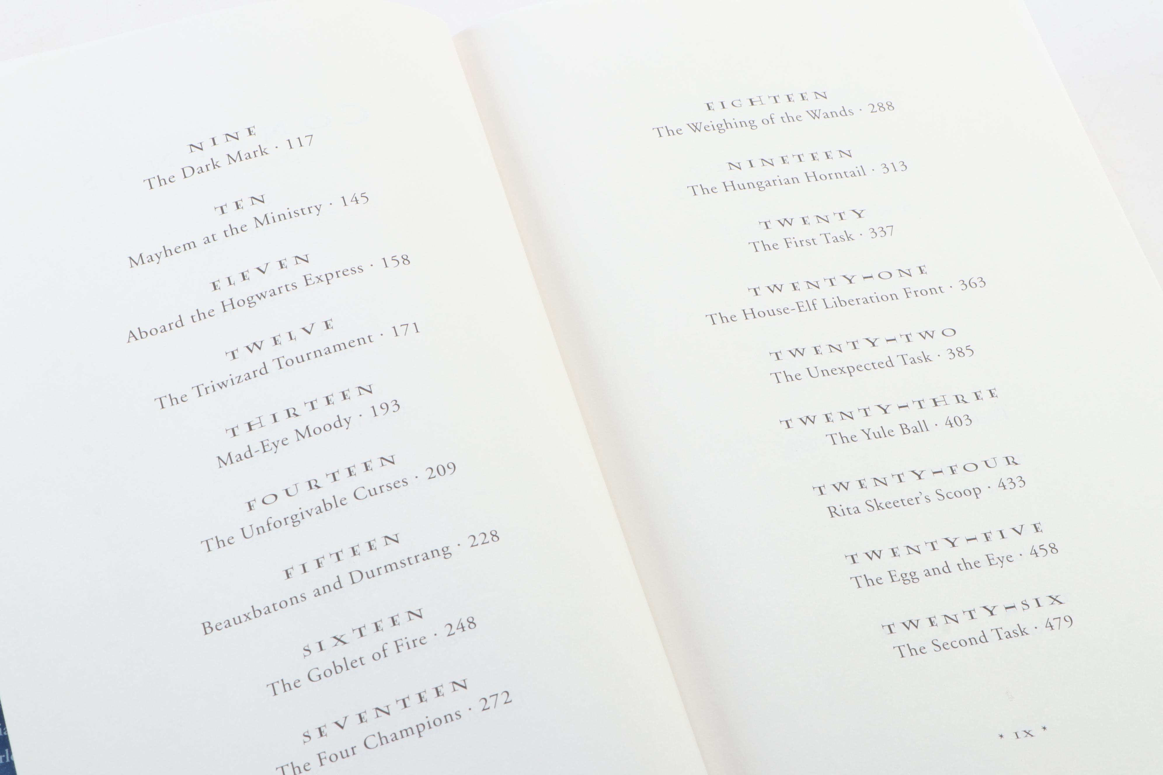 First American Edition "Harry Potter" Partial Series with Dust Jackets